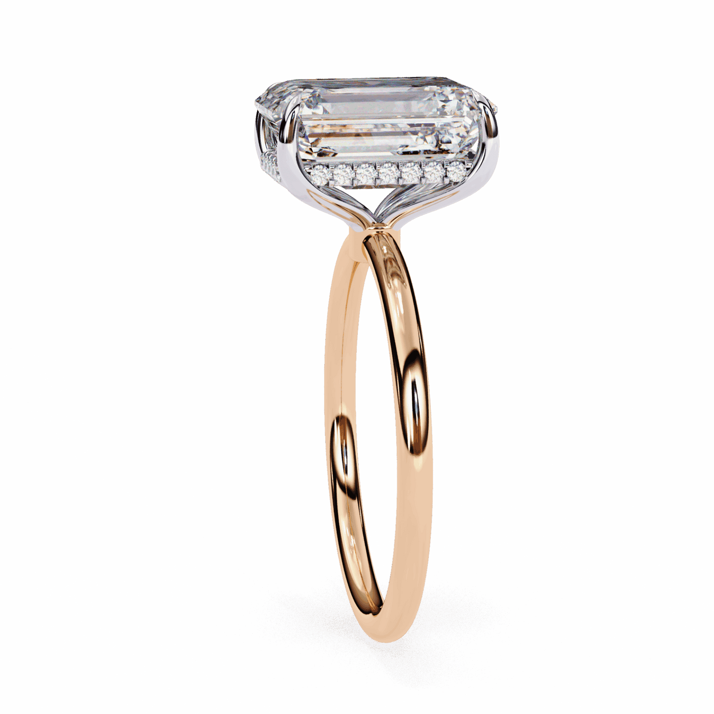 2.5 Carat Radiant Eternal Solitaire Wedding Ring in Moissanite | House of Estara