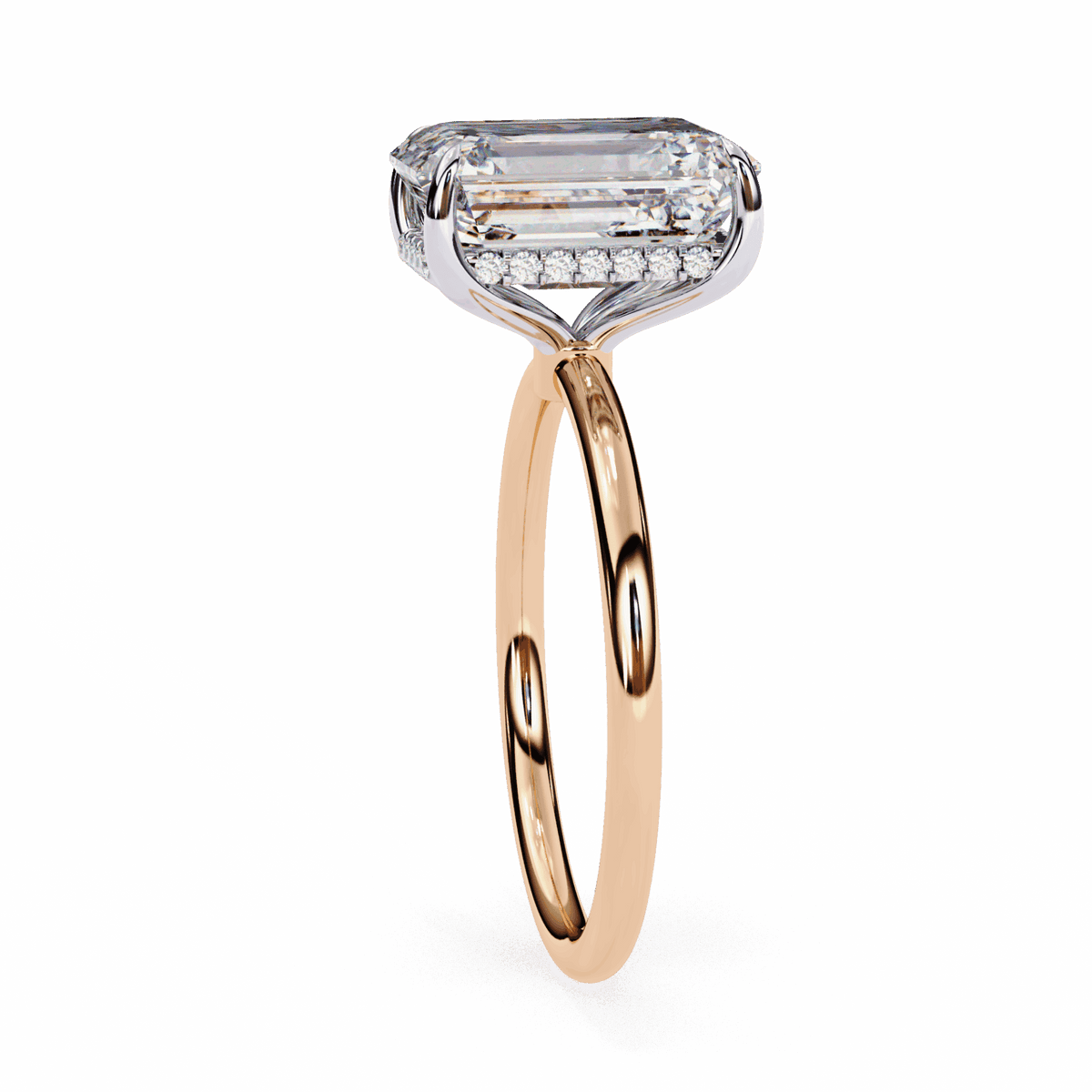 2.5 Carat Radiant Eternal Solitaire Wedding Ring in Moissanite | House of Estara