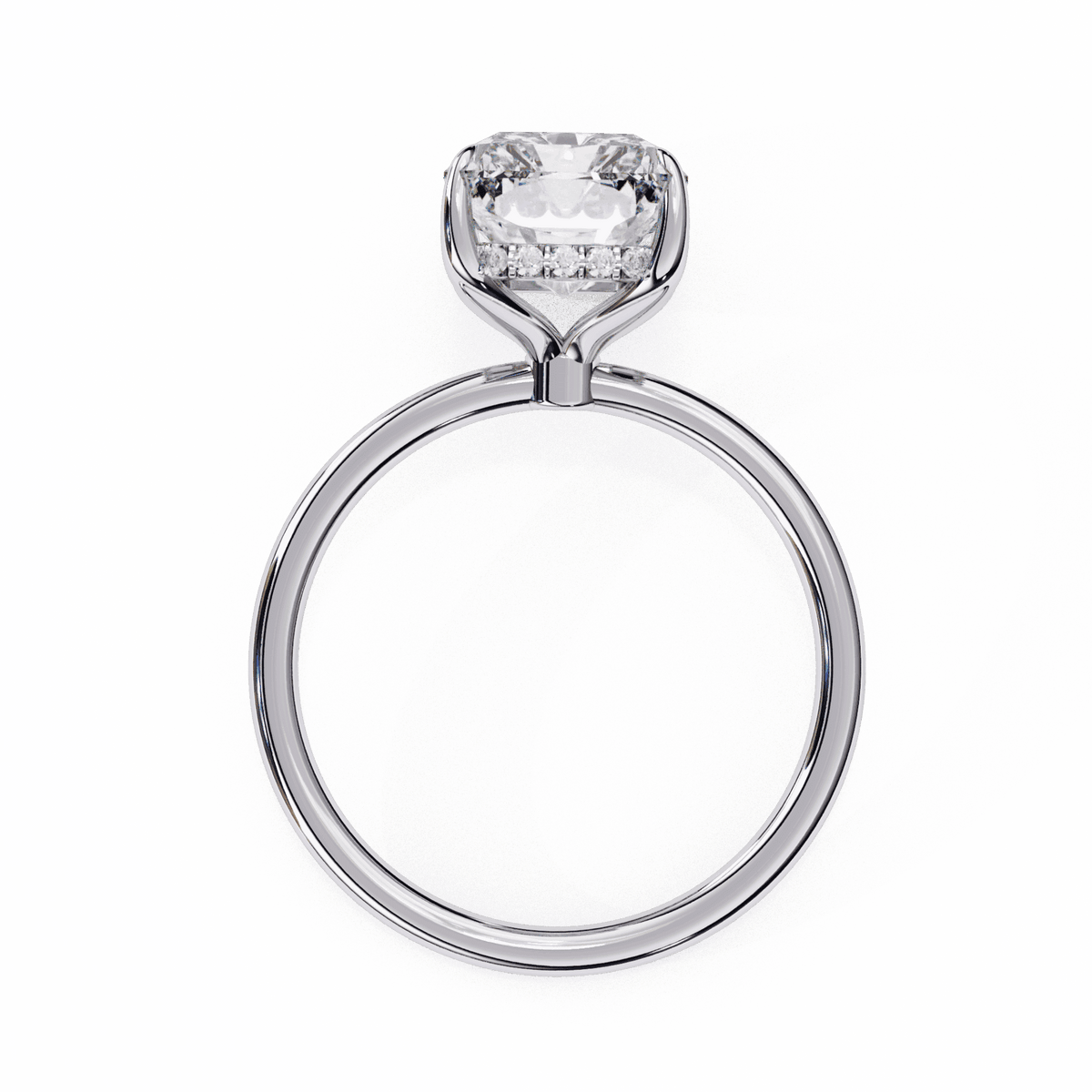 2.5 Carat Emerald Eternal Solitaire Wedding Ring in Moissanite | House of Estara