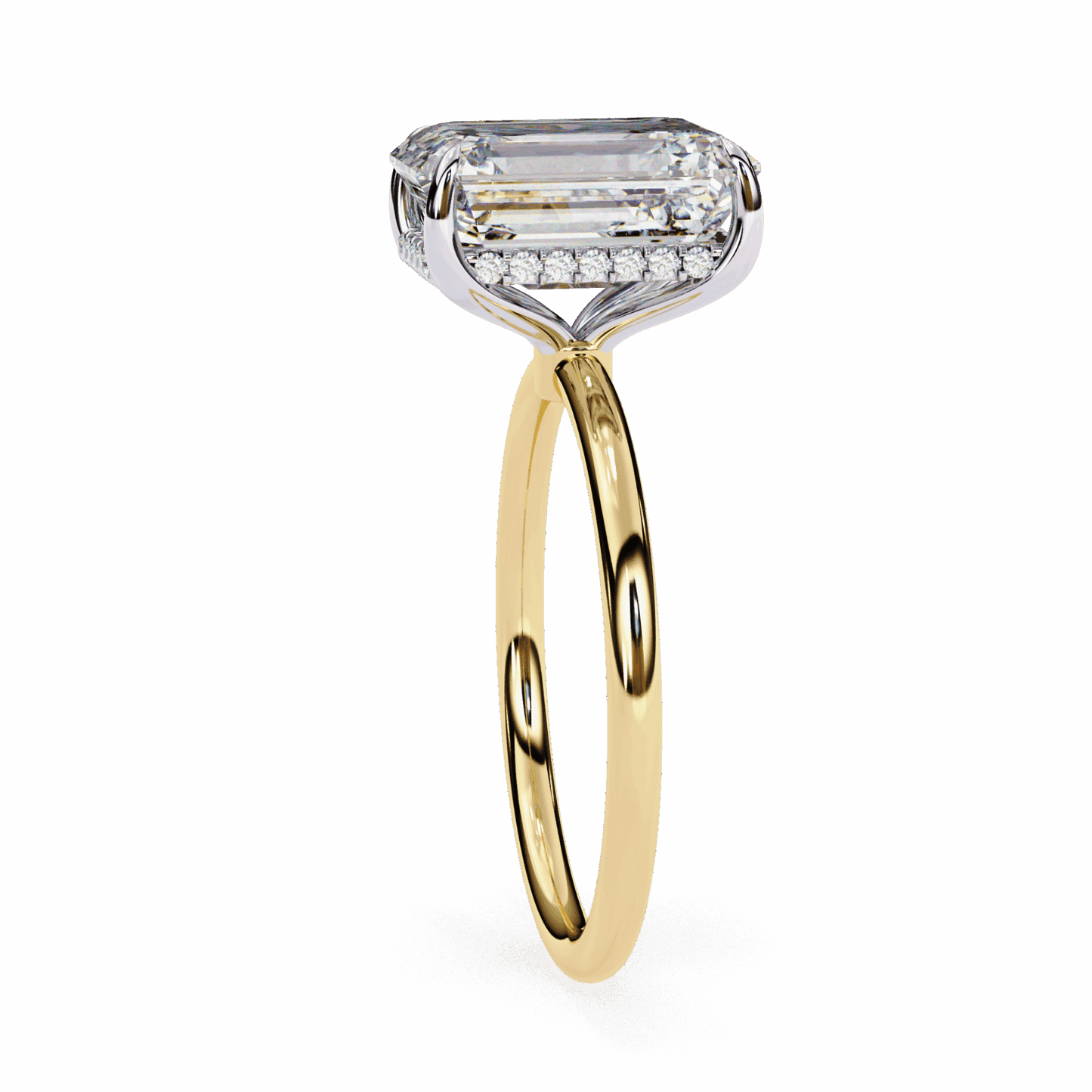 2.5 Carat Emerald Eternal Solitaire Wedding Ring in Moissanite | House of Estara