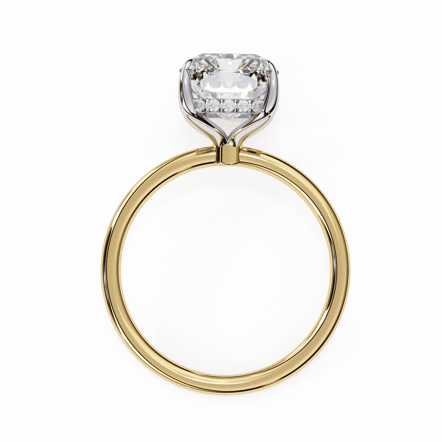 2.5 Carat Emerald Eternal Solitaire Wedding Ring in Moissanite | House of Estara