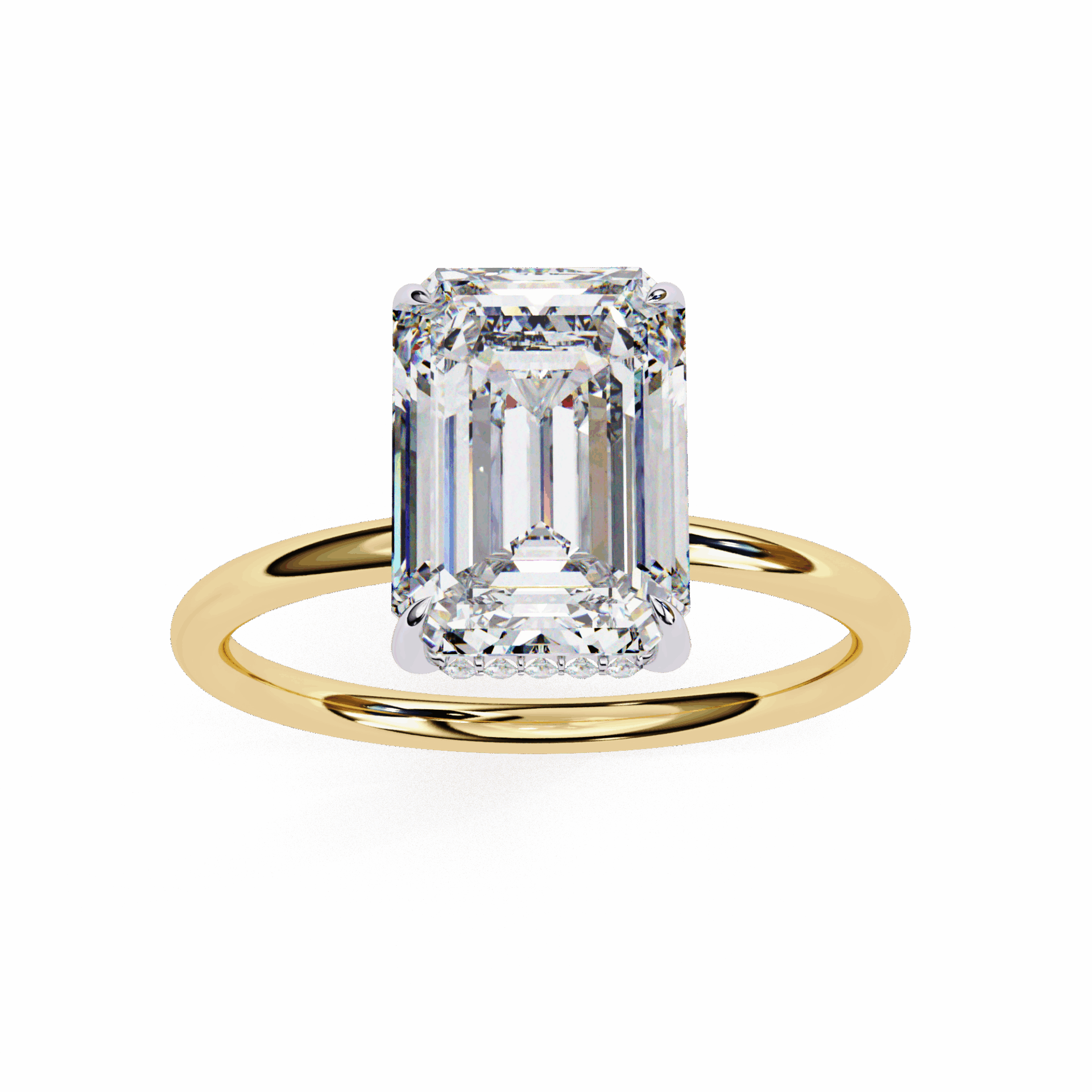 2.5 Carat Emerald Eternal Solitaire Wedding Ring in Moissanite | House of Estara
