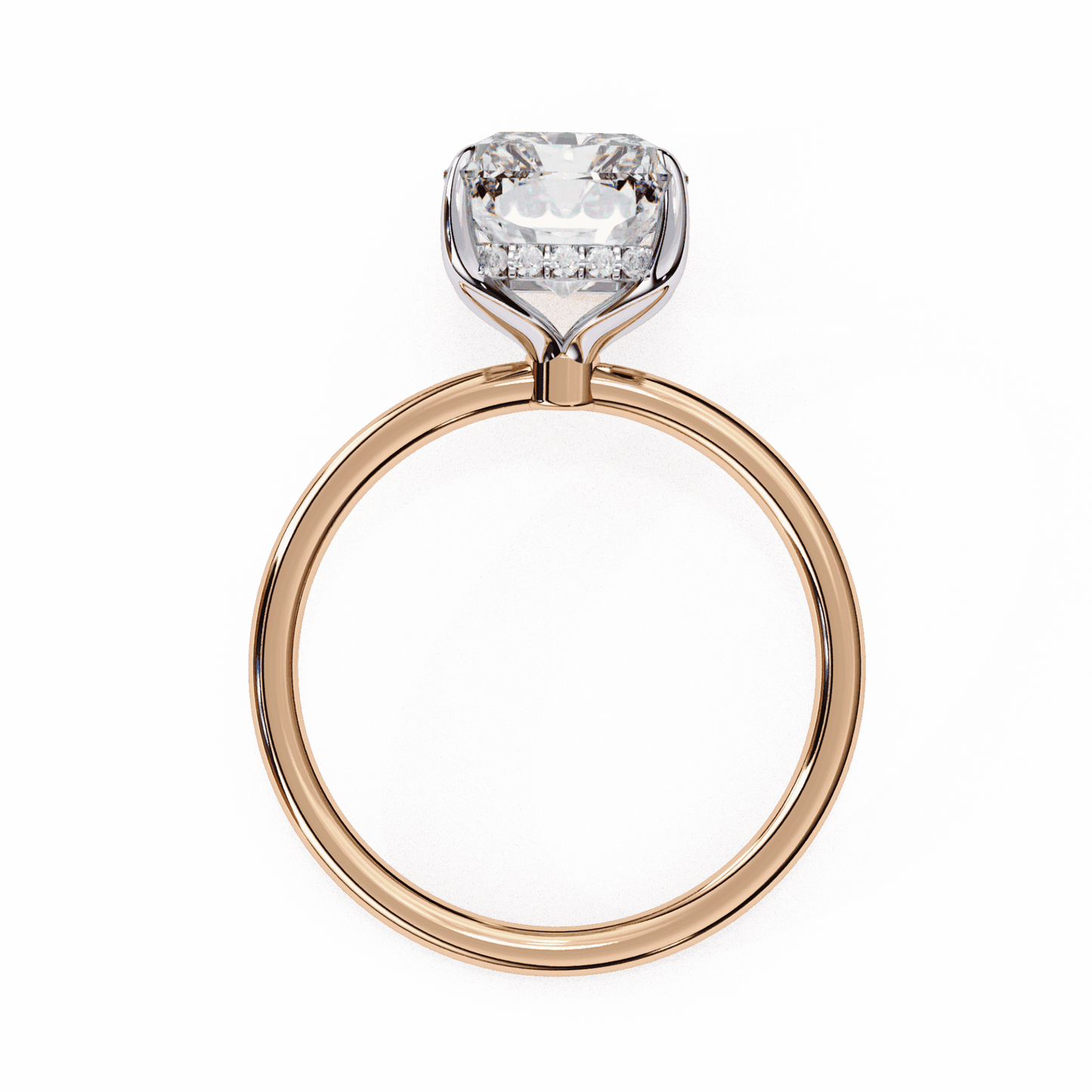 2.5 Carat Emerald Eternal Solitaire Wedding Ring in Moissanite | House of Estara
