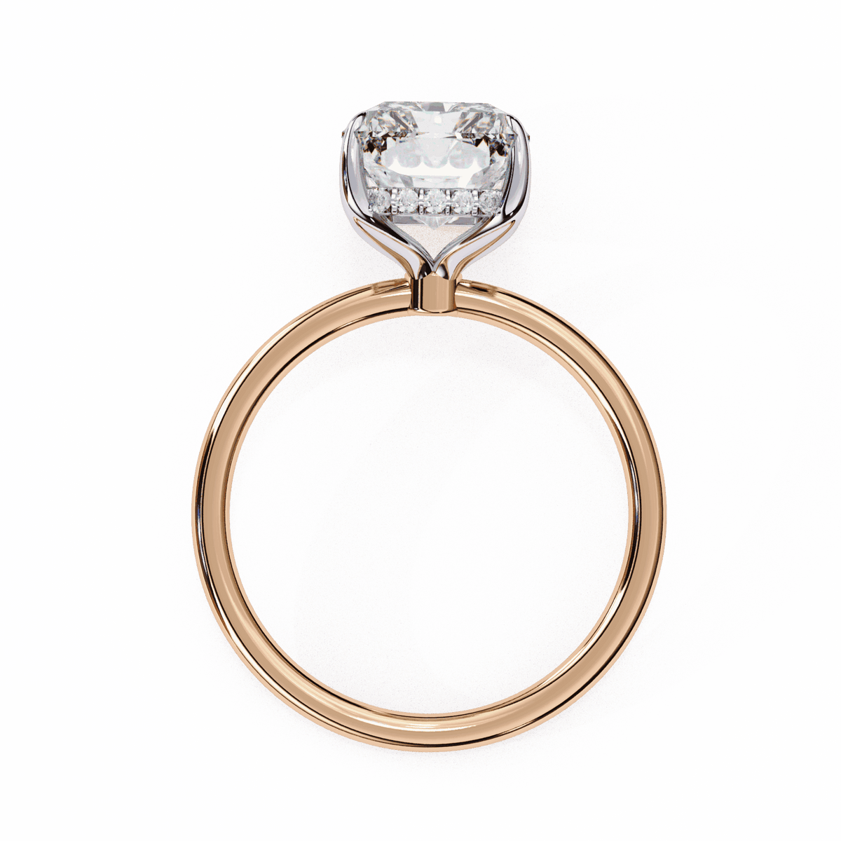 2.5 Carat Emerald Eternal Solitaire Wedding Ring in Moissanite | House of Estara