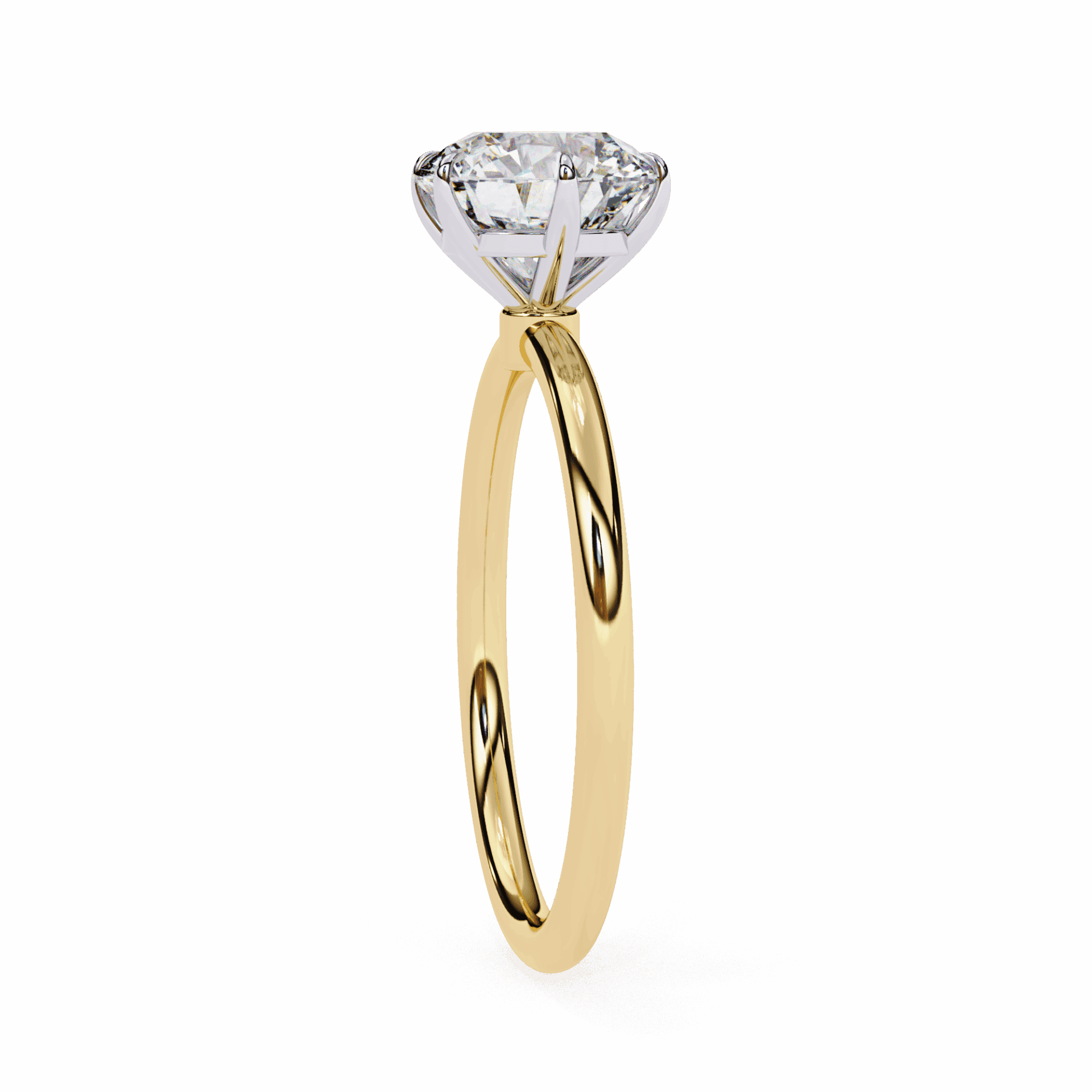 2 Carat Round The Classic Bond Solitaire Ring in Moissanite | House of Estara