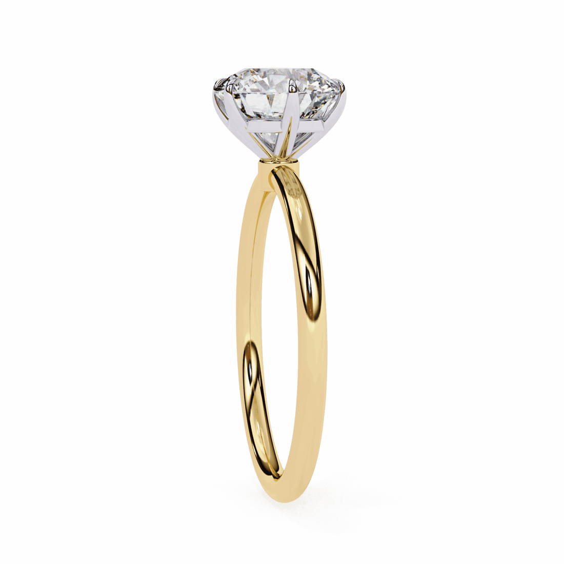 2 Carat Round The Classic Bond Solitaire Ring in Moissanite | House of Estara