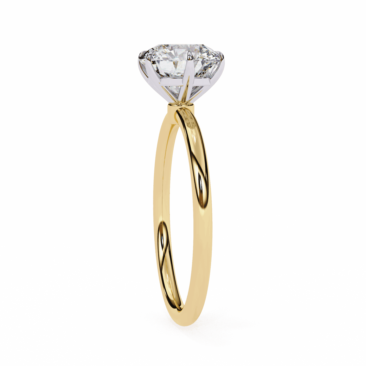 2 Carat Round The Classic Bond Solitaire Ring in Moissanite | House of Estara
