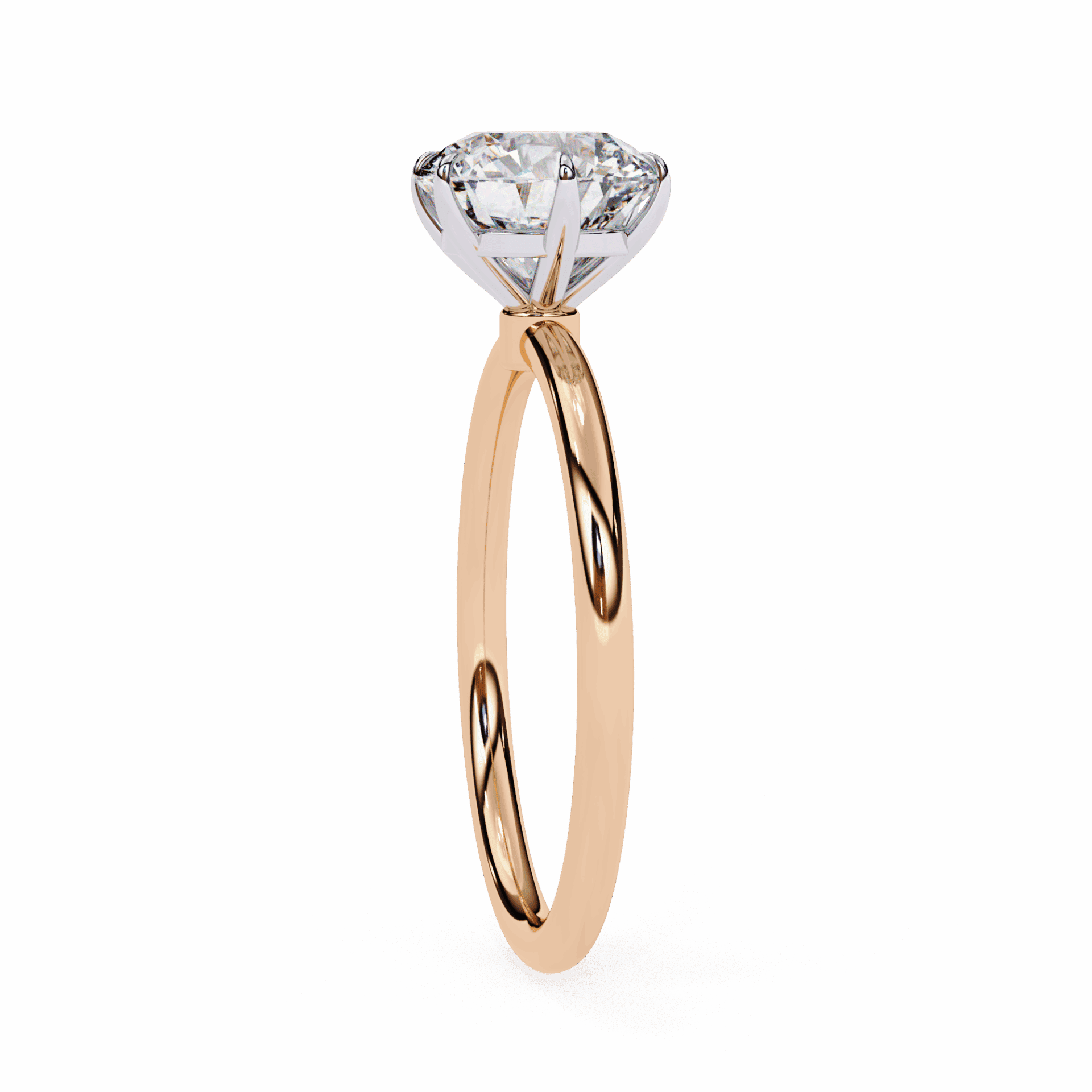2 Carat Round The Classic Bond Solitaire Ring in Moissanite | House of Estara