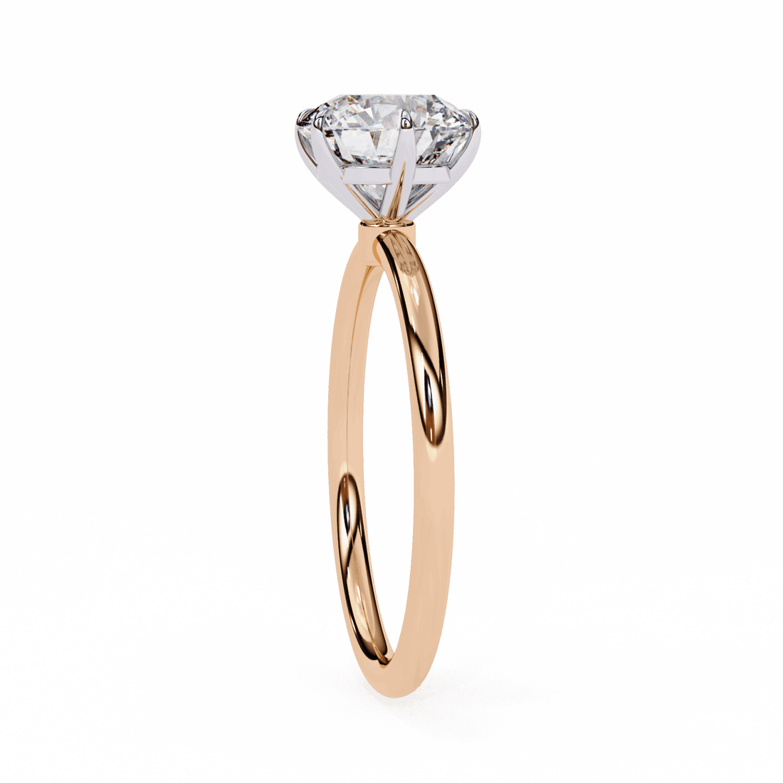 2 Carat Round The Classic Bond Solitaire Ring in Moissanite | House of Estara