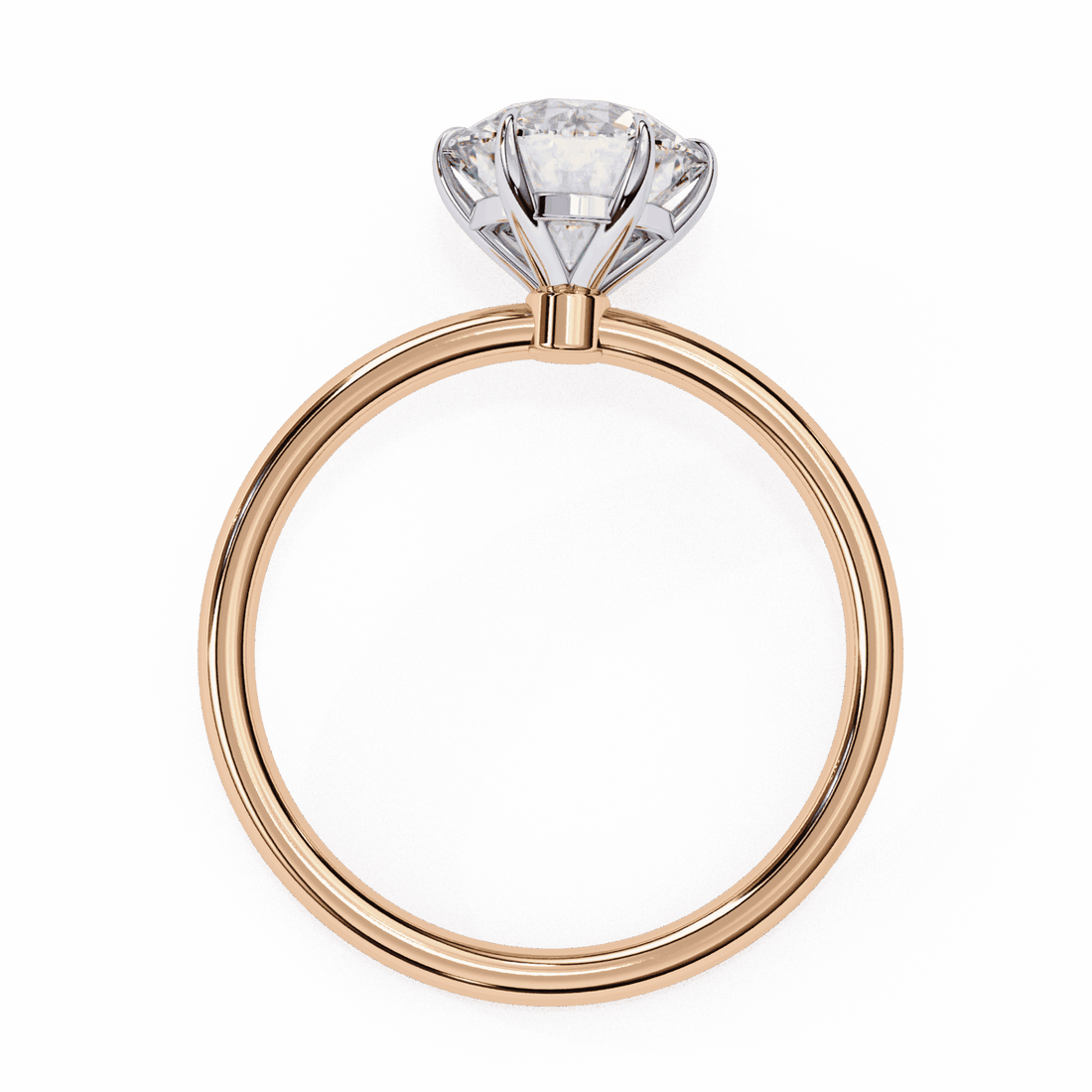 2 Carat Round The Classic Bond Solitaire Ring in Moissanite | House of Estara