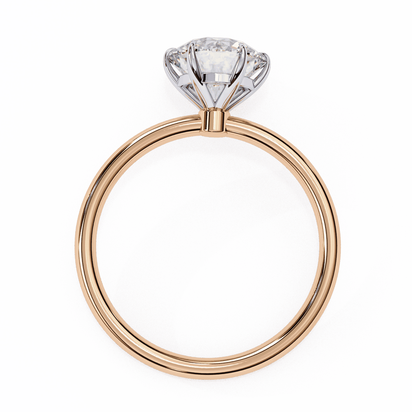 2 Carat Round The Classic Bond Solitaire Ring in Moissanite | House of Estara