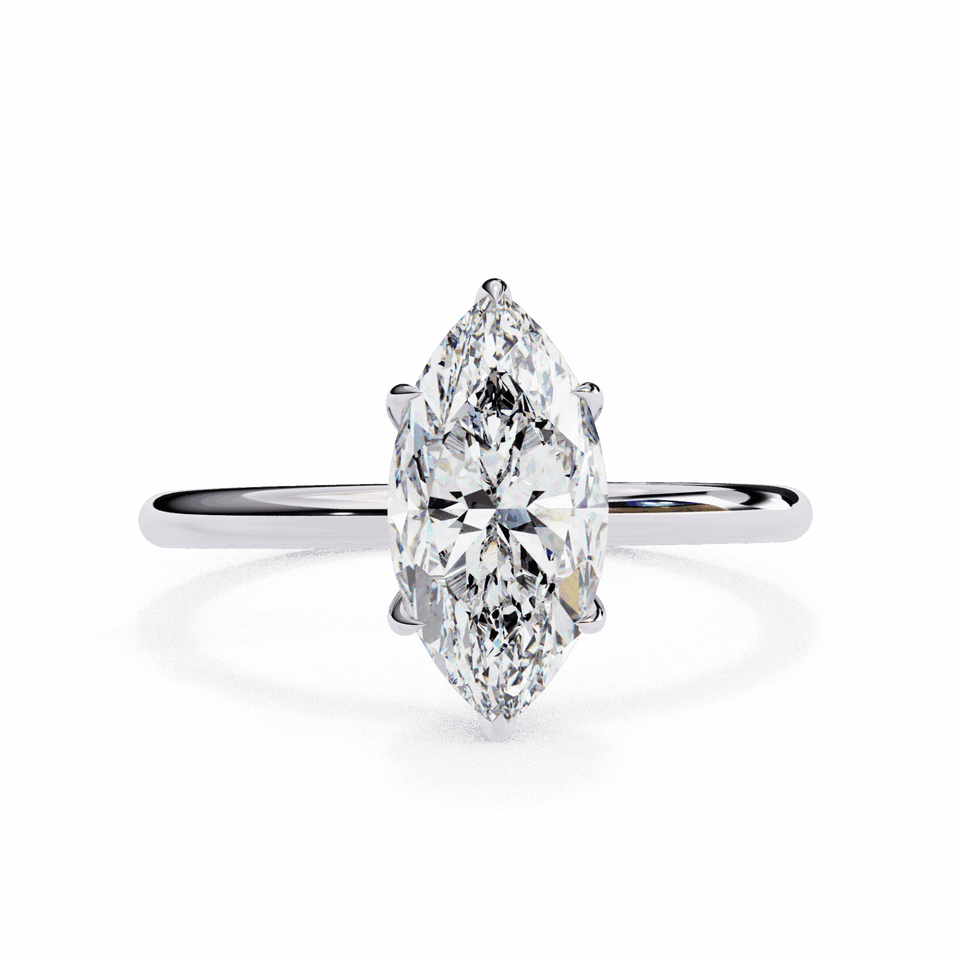 The Classic Bond Marquise Solitaire Engagement Ring