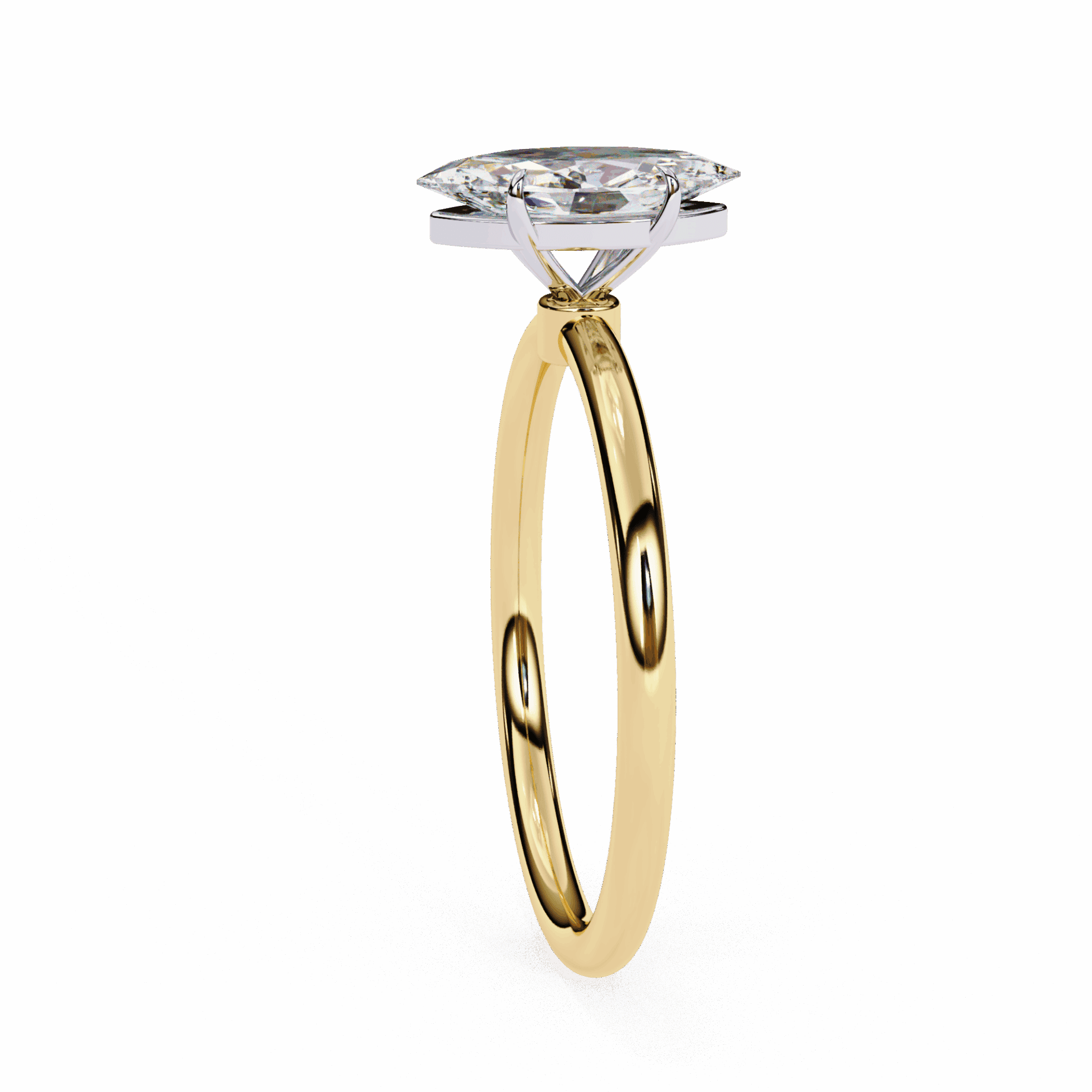 0.75 Carat Marquise The Classic Bond Solitaire Ring in Moissanite | House of Estara