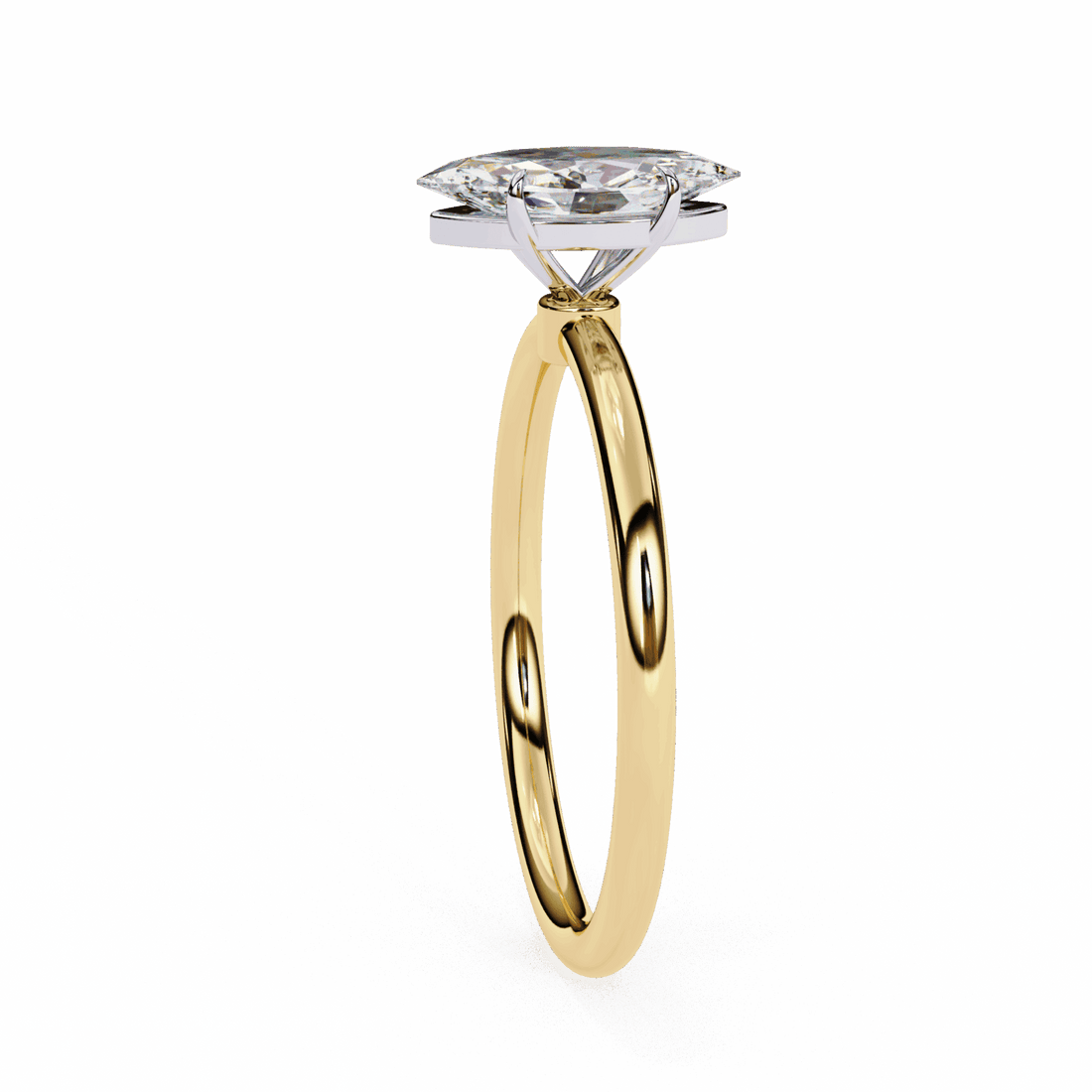 0.75 Carat Marquise The Classic Bond Solitaire Ring in Moissanite | House of Estara