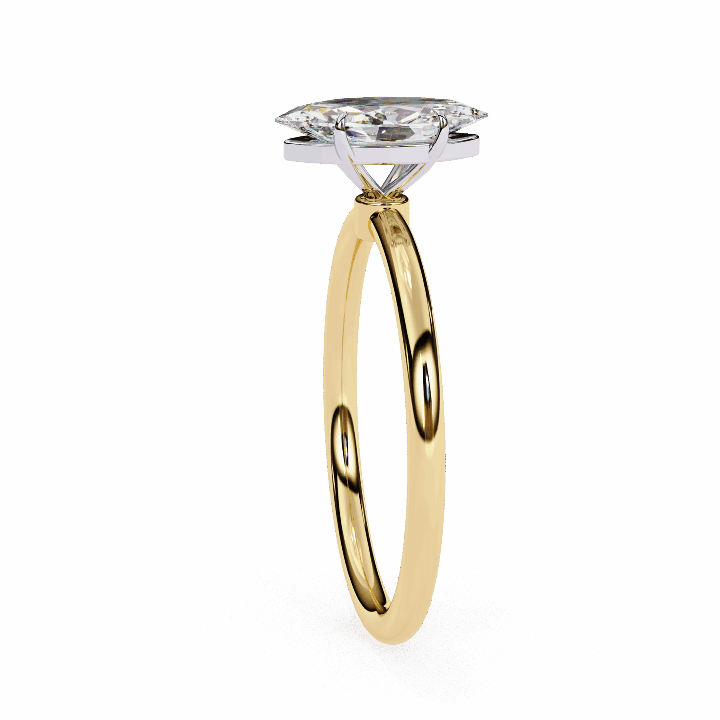 0.75 Carat Marquise The Classic Bond Solitaire Ring in Moissanite | House of Estara