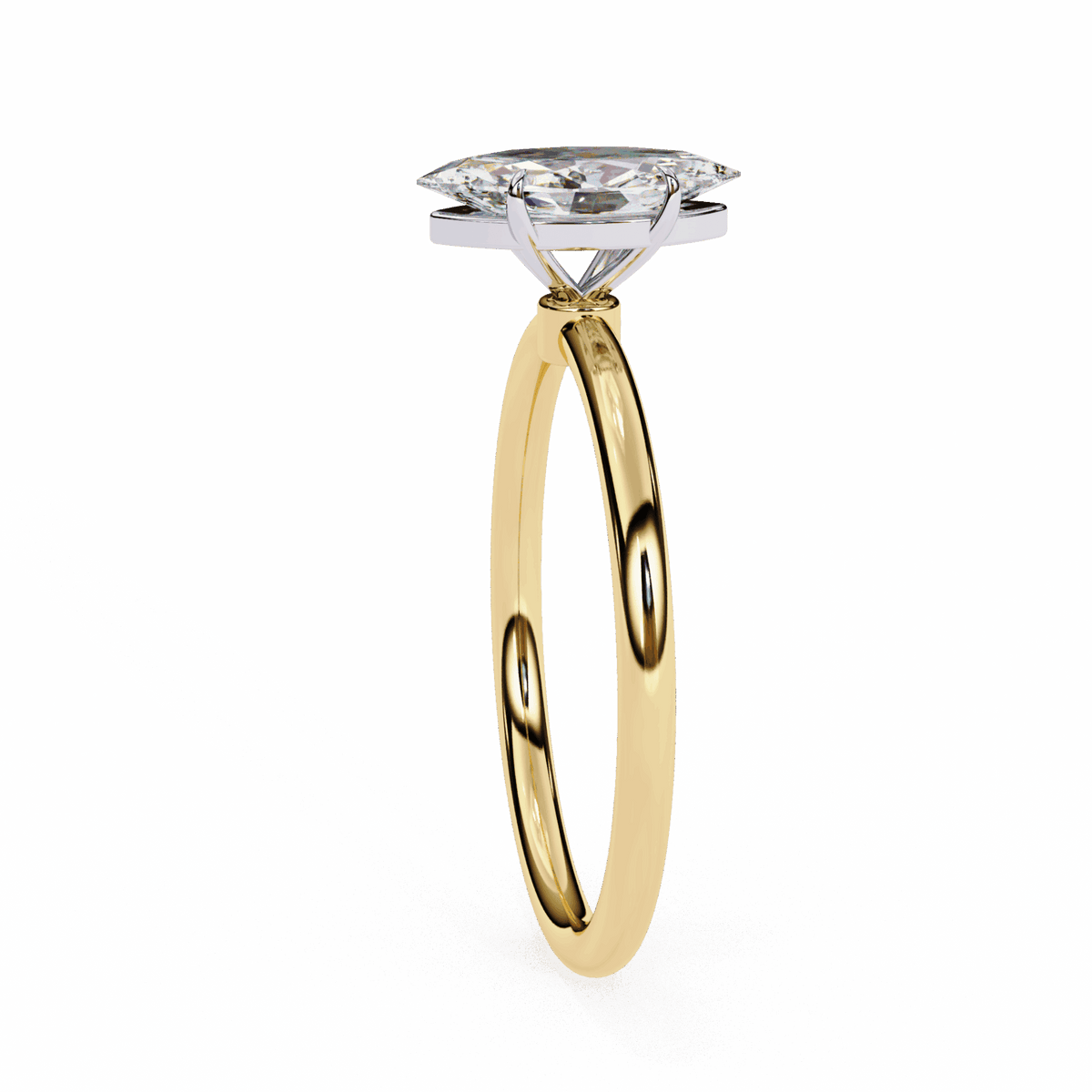 0.75 Carat Marquise The Classic Bond Solitaire Ring in Moissanite | House of Estara