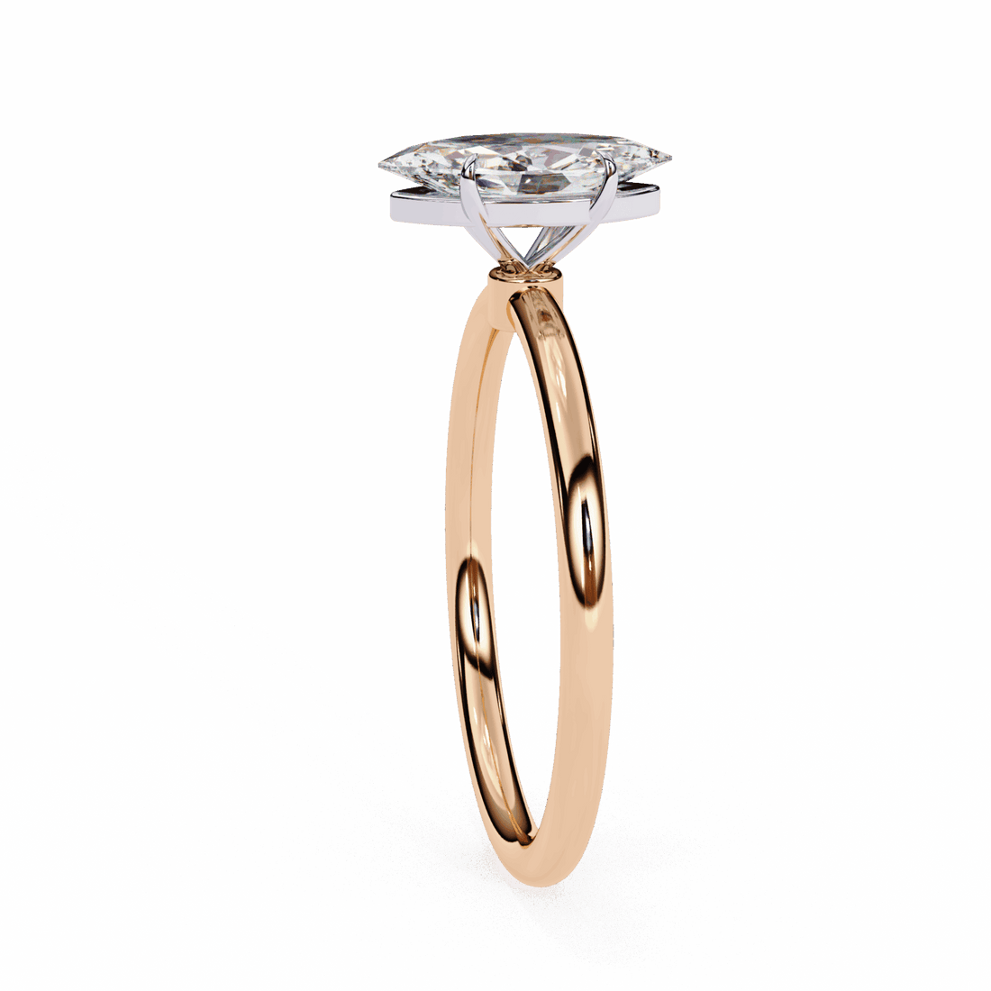 0.75 Carat Marquise The Classic Bond Solitaire Ring in Moissanite | House of Estara