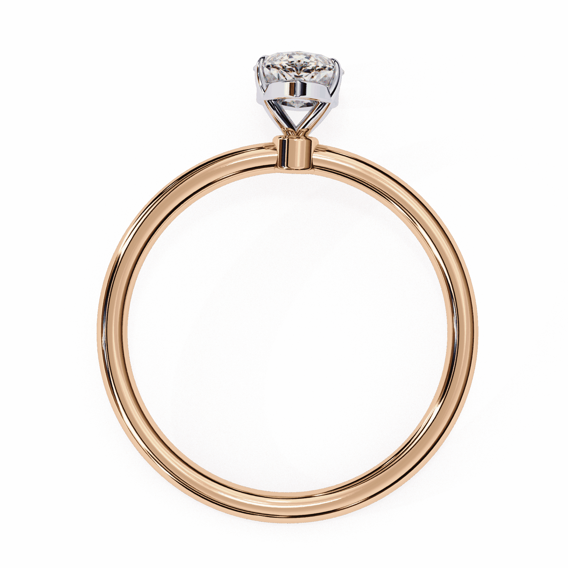 0.75 Carat Marquise The Classic Bond Solitaire Ring in Moissanite | House of Estara
