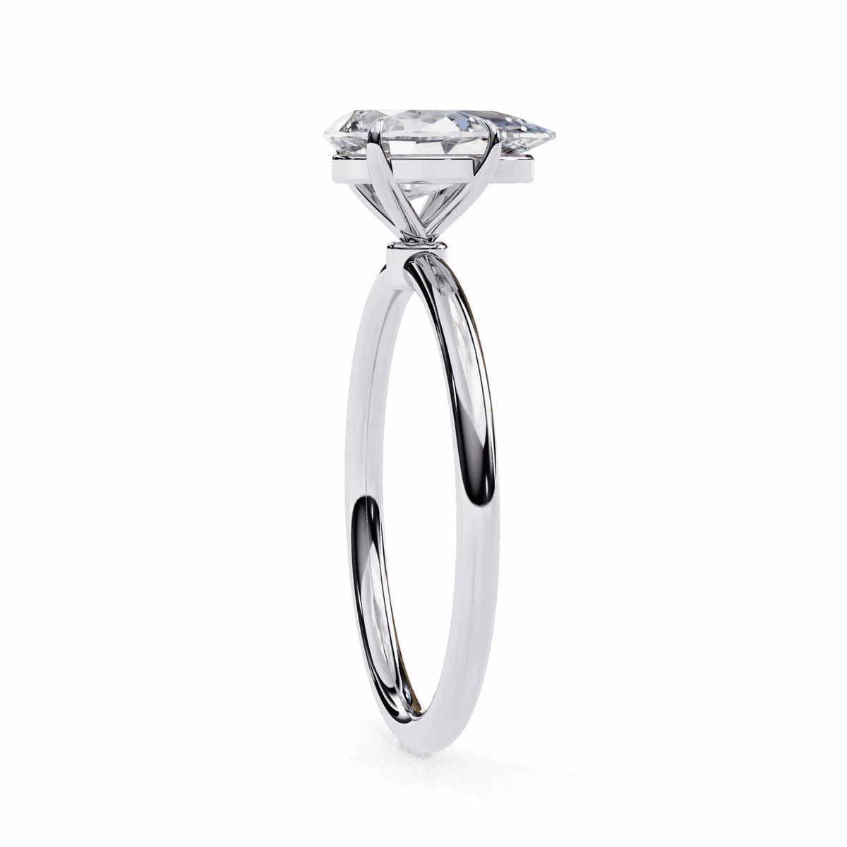 1 Carat Pear The Classic Bond Solitaire Ring in Moissanite | House of Estara