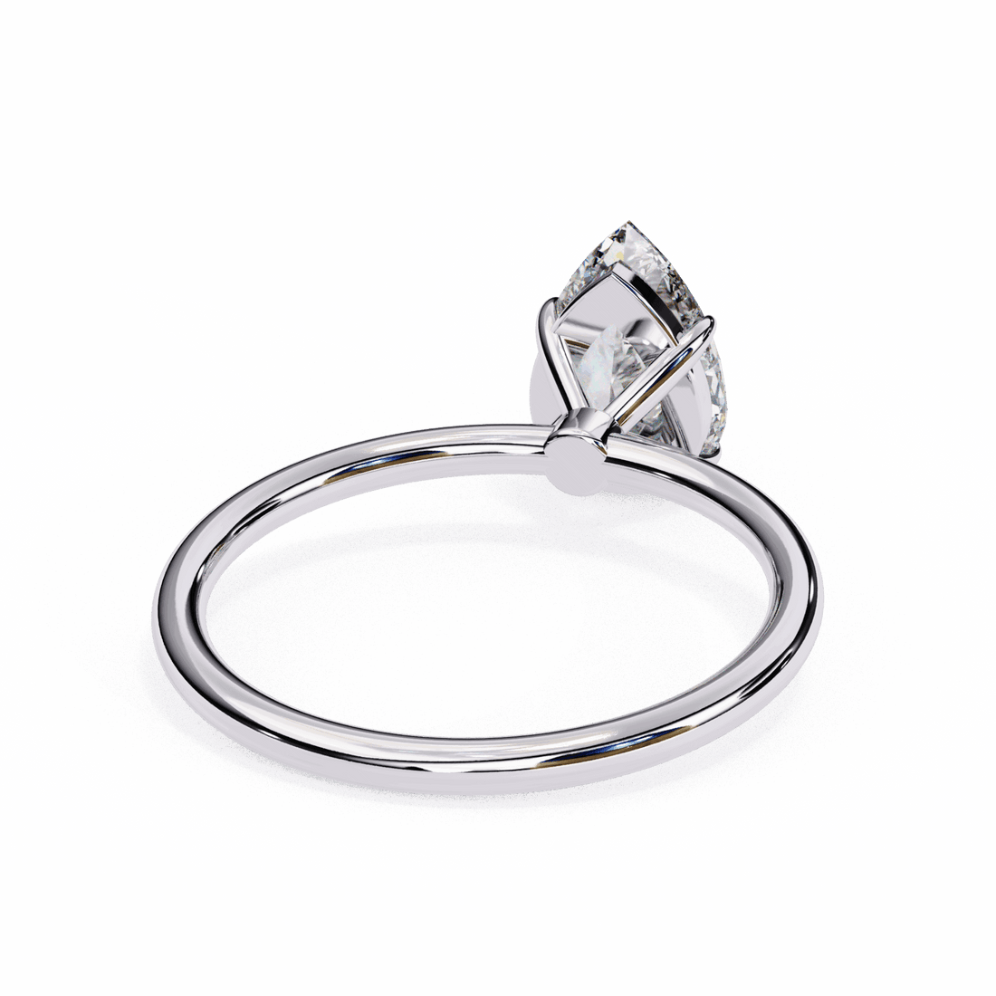 1 Carat Pear The Classic Bond Solitaire Ring in Moissanite | House of Estara