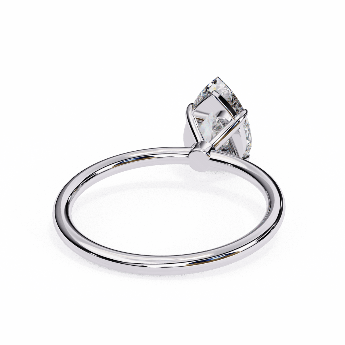 1 Carat Pear The Classic Bond Solitaire Ring in Moissanite | House of Estara