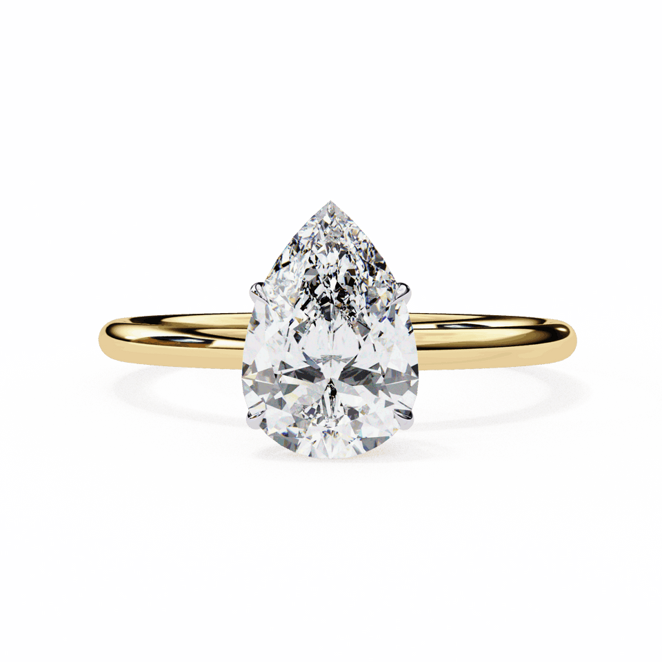 Pear Classic Bond Engagement Ring