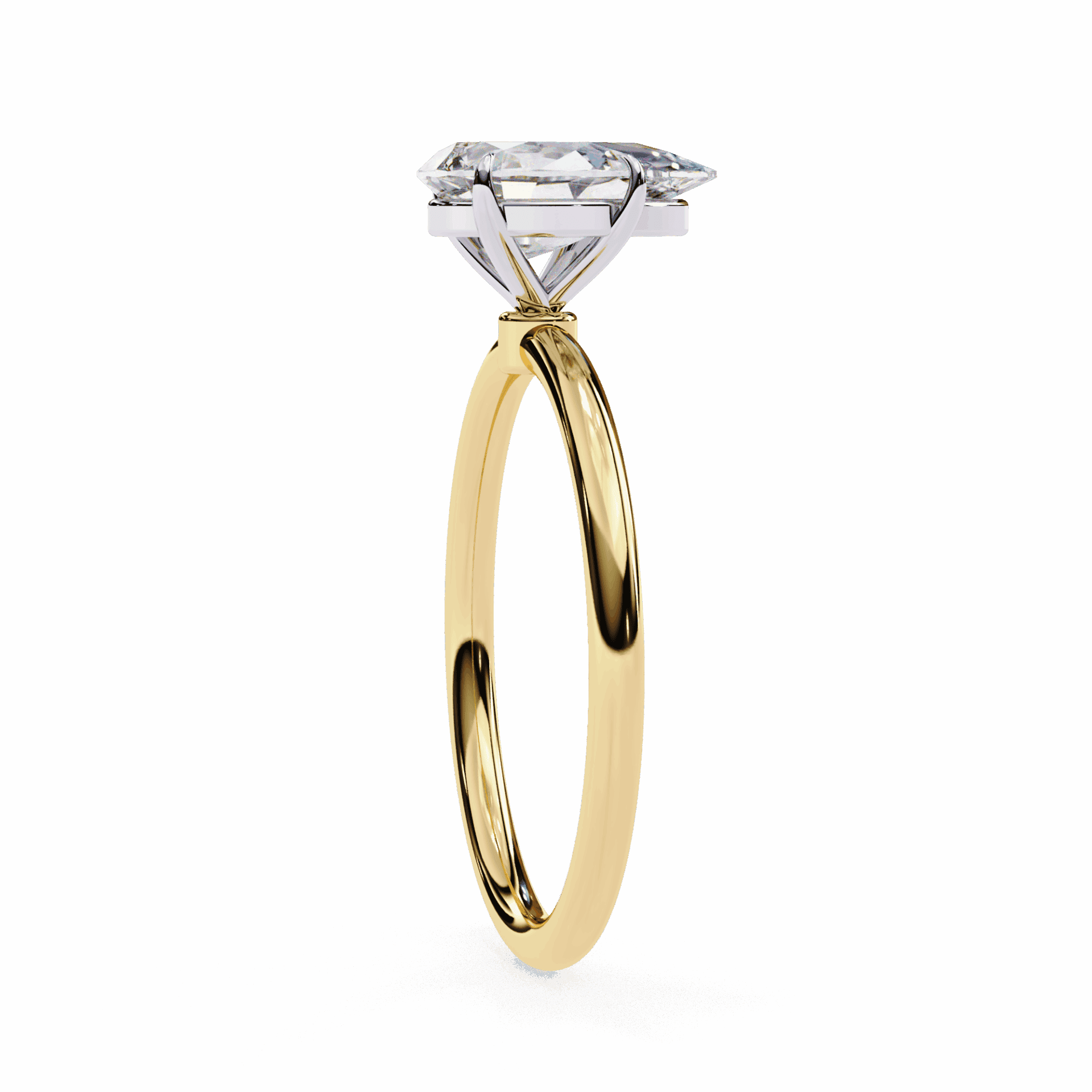1 Carat Pear The Classic Bond Solitaire Ring in Moissanite | House of Estara