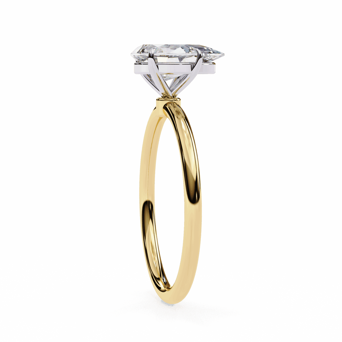 1 Carat Pear The Classic Bond Solitaire Ring in Moissanite | House of Estara