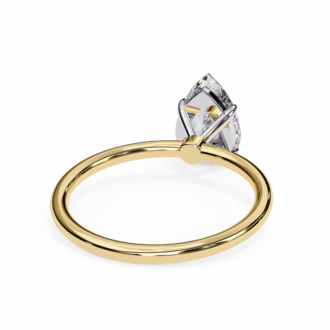 1 Carat Pear The Classic Bond Solitaire Ring in Moissanite | House of Estara