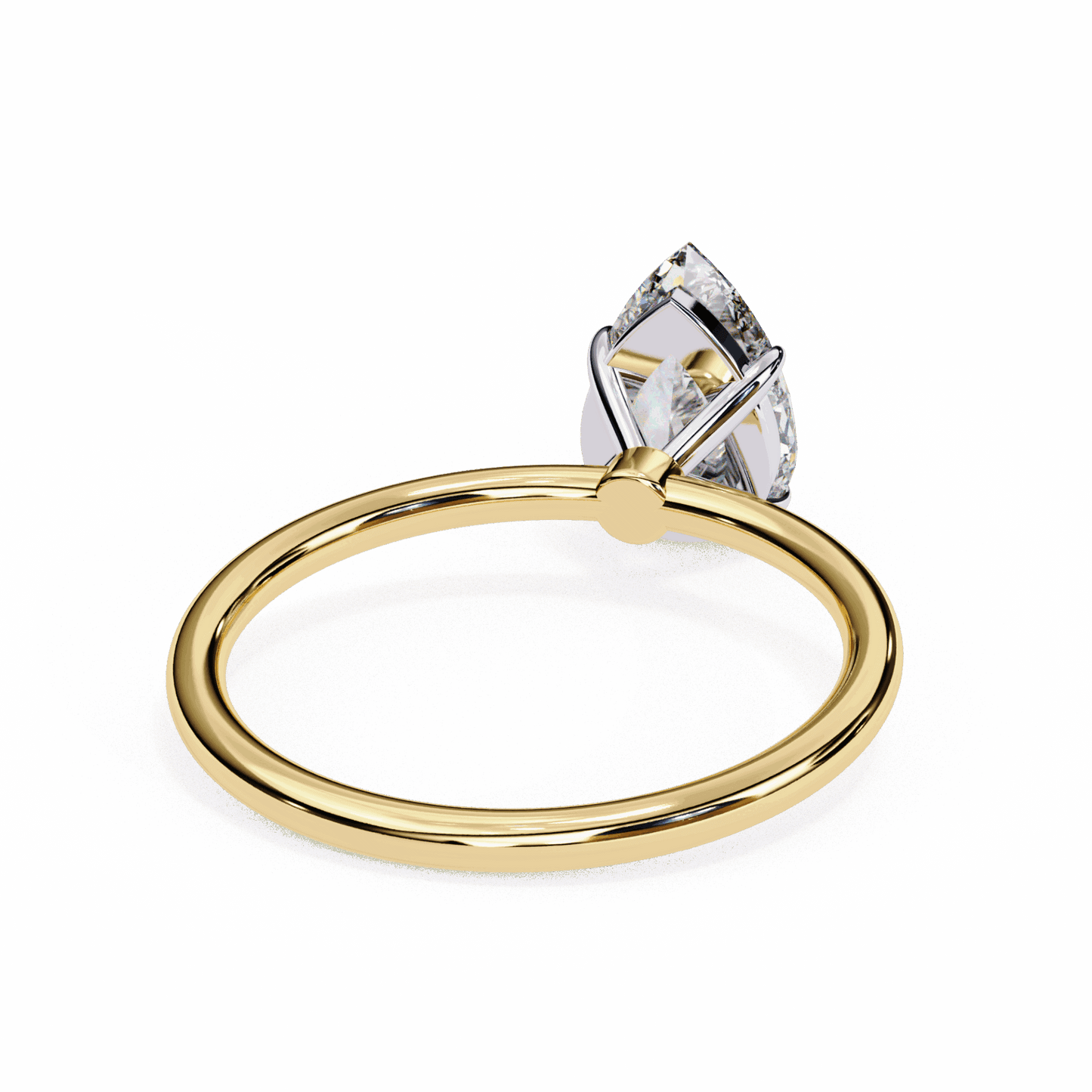 1 Carat Pear The Classic Bond Solitaire Ring in Moissanite | House of Estara