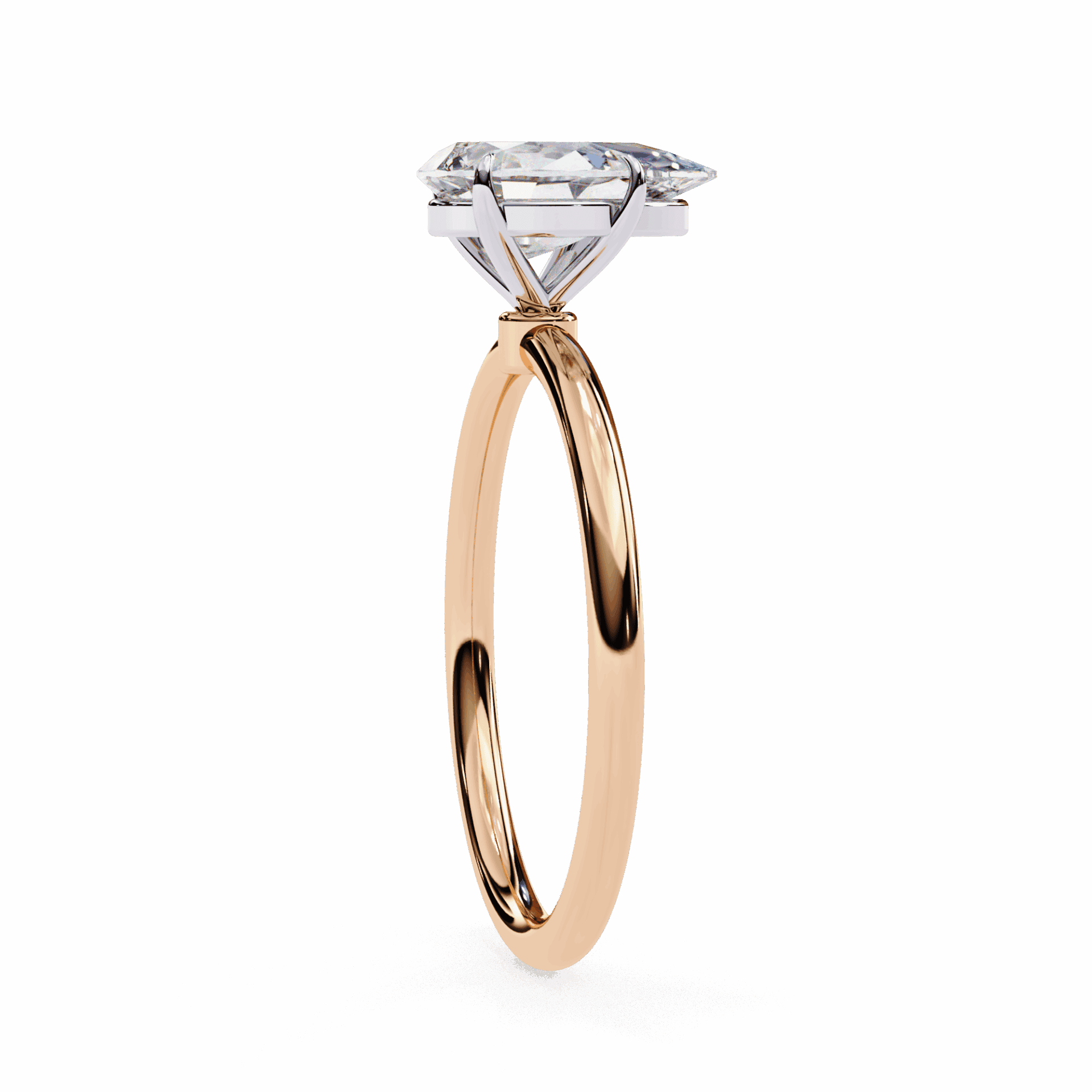 1 Carat Pear The Classic Bond Solitaire Ring in Moissanite | House of Estara