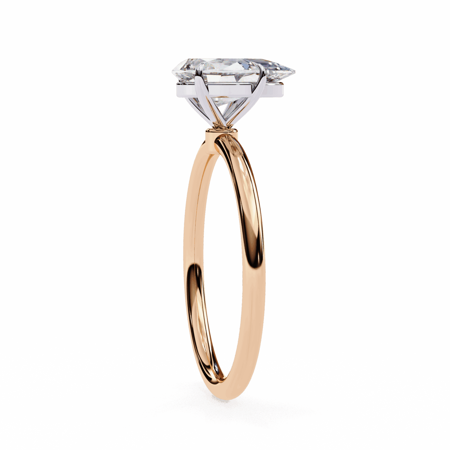 1 Carat Pear The Classic Bond Solitaire Ring in Moissanite | House of Estara