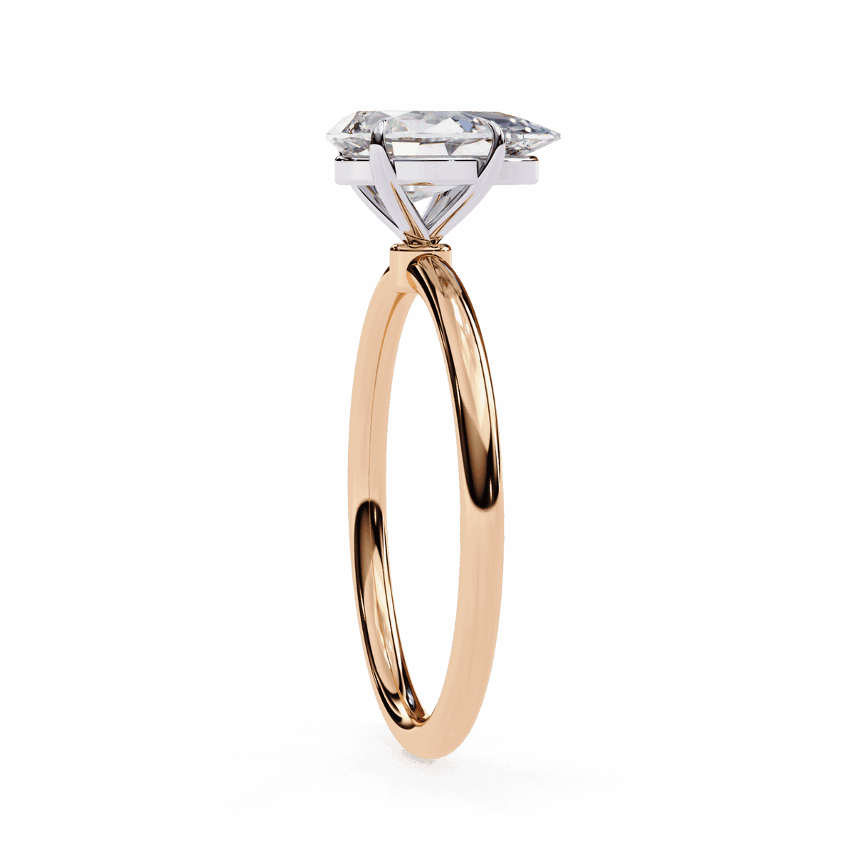 1 Carat Pear The Classic Bond Solitaire Ring in Moissanite | House of Estara