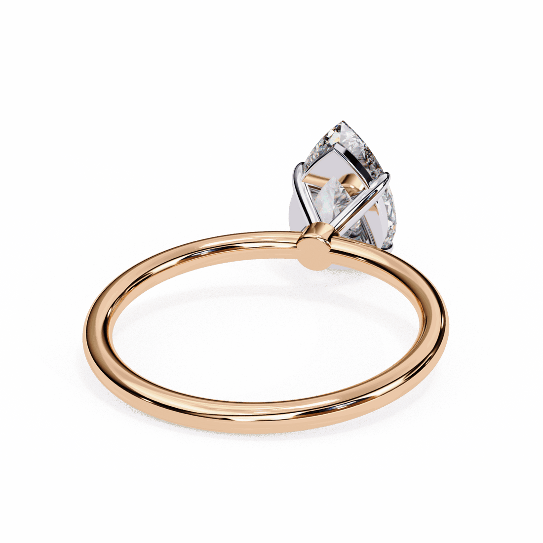 1 Carat Pear The Classic Bond Solitaire Ring in Moissanite | House of Estara