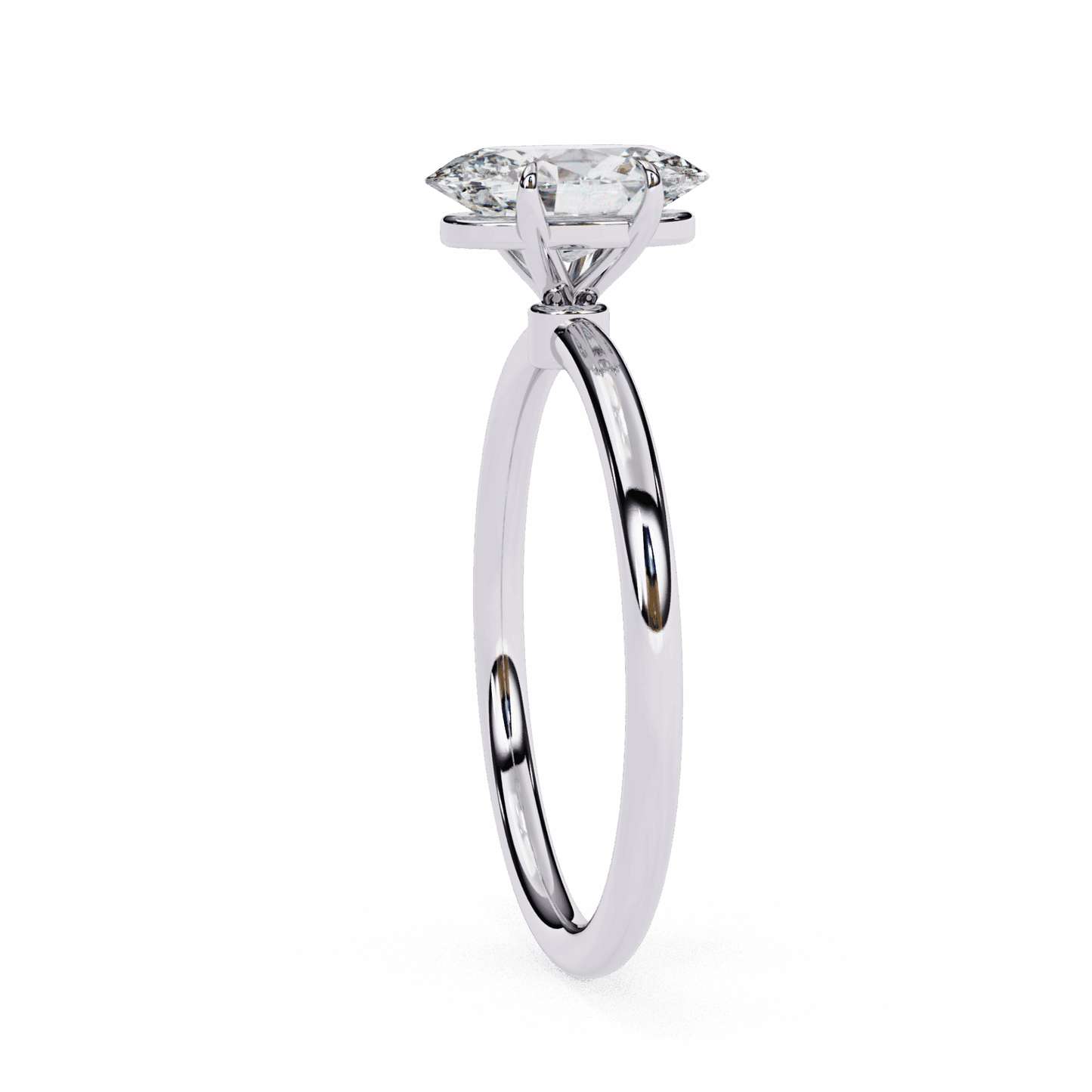 1.25 Carat Oval The Classic Bond Solitaire Ring in Moissanite | House of Estara