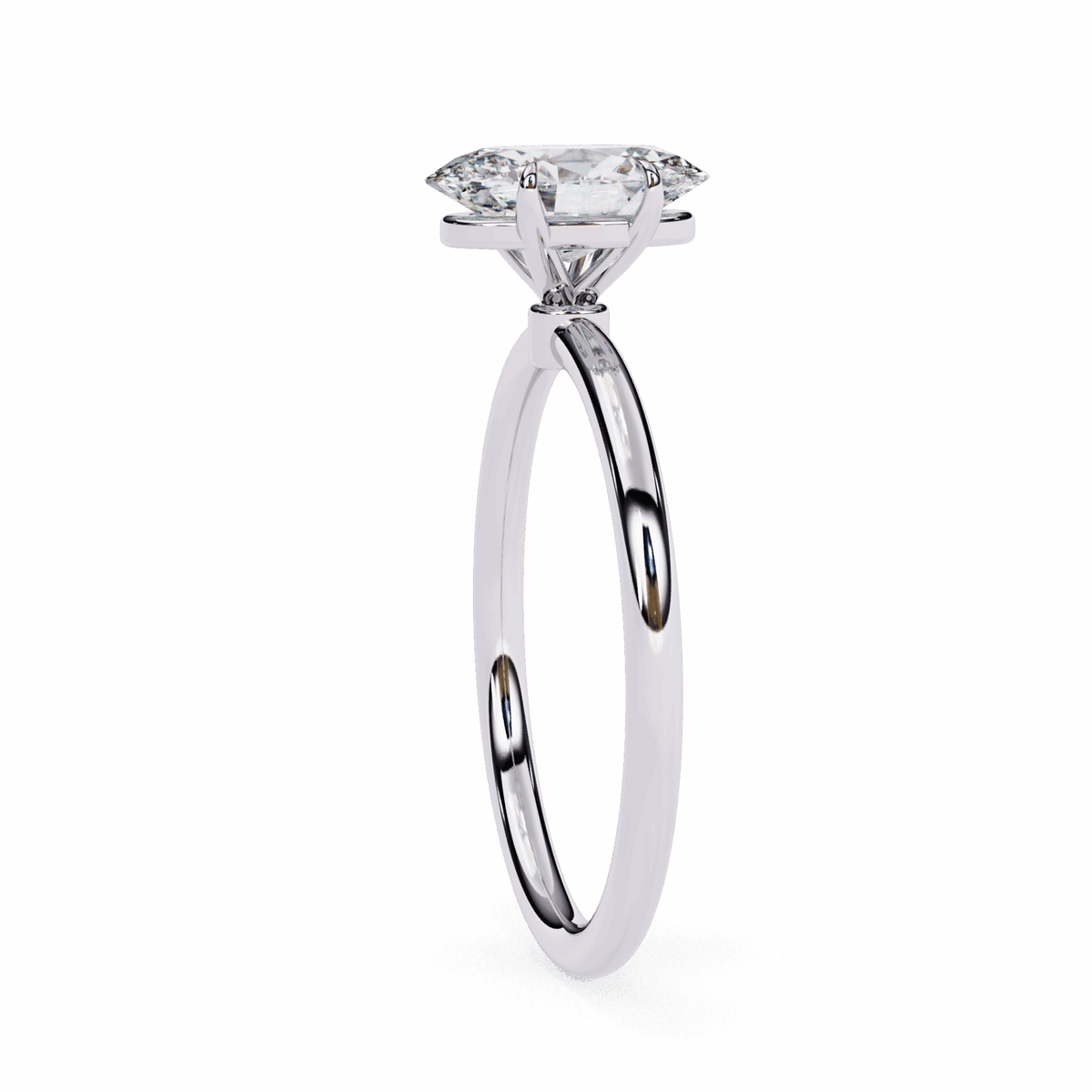 1.25 Carat Oval The Classic Bond Solitaire Ring in Moissanite | House of Estara