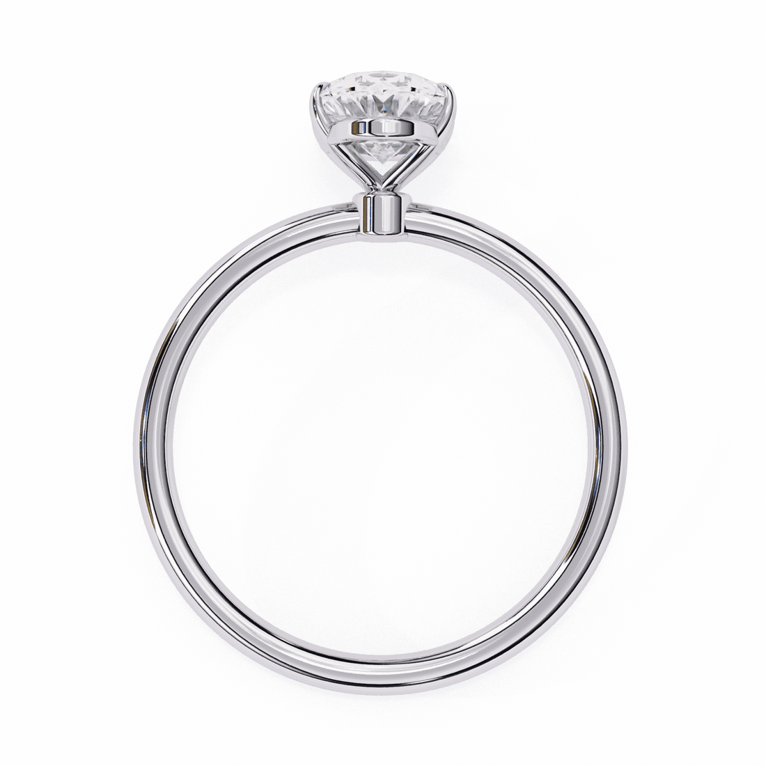 1.25 Carat Oval The Classic Bond Solitaire Ring in Moissanite | House of Estara