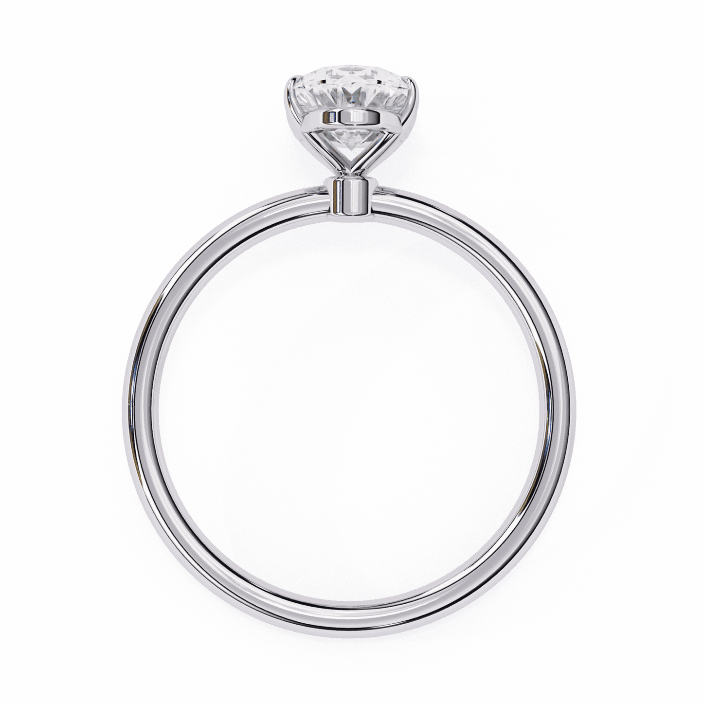 1.25 Carat Oval The Classic Bond Solitaire Ring in Moissanite | House of Estara