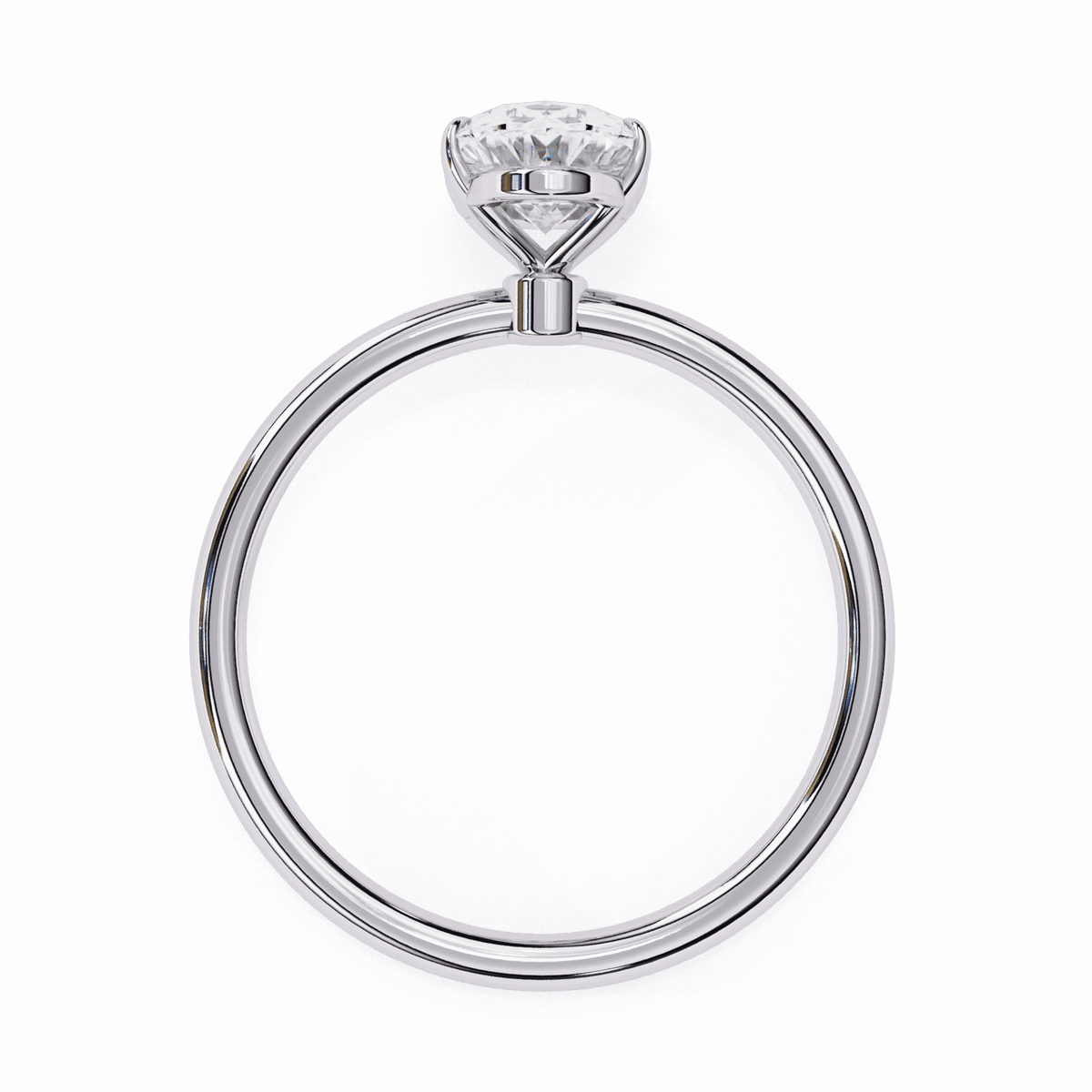1.25 Carat Oval The Classic Bond Solitaire Ring in Moissanite | House of Estara