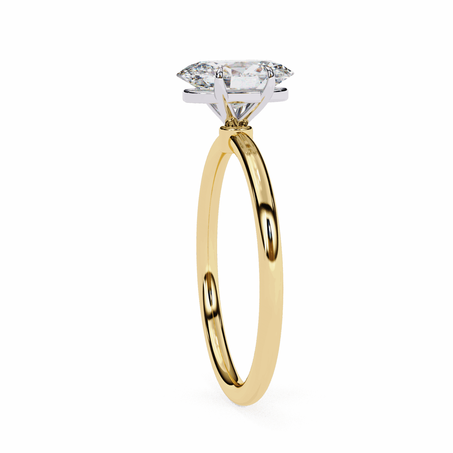 1.25 Carat Oval The Classic Bond Solitaire Ring in Moissanite | House of Estara