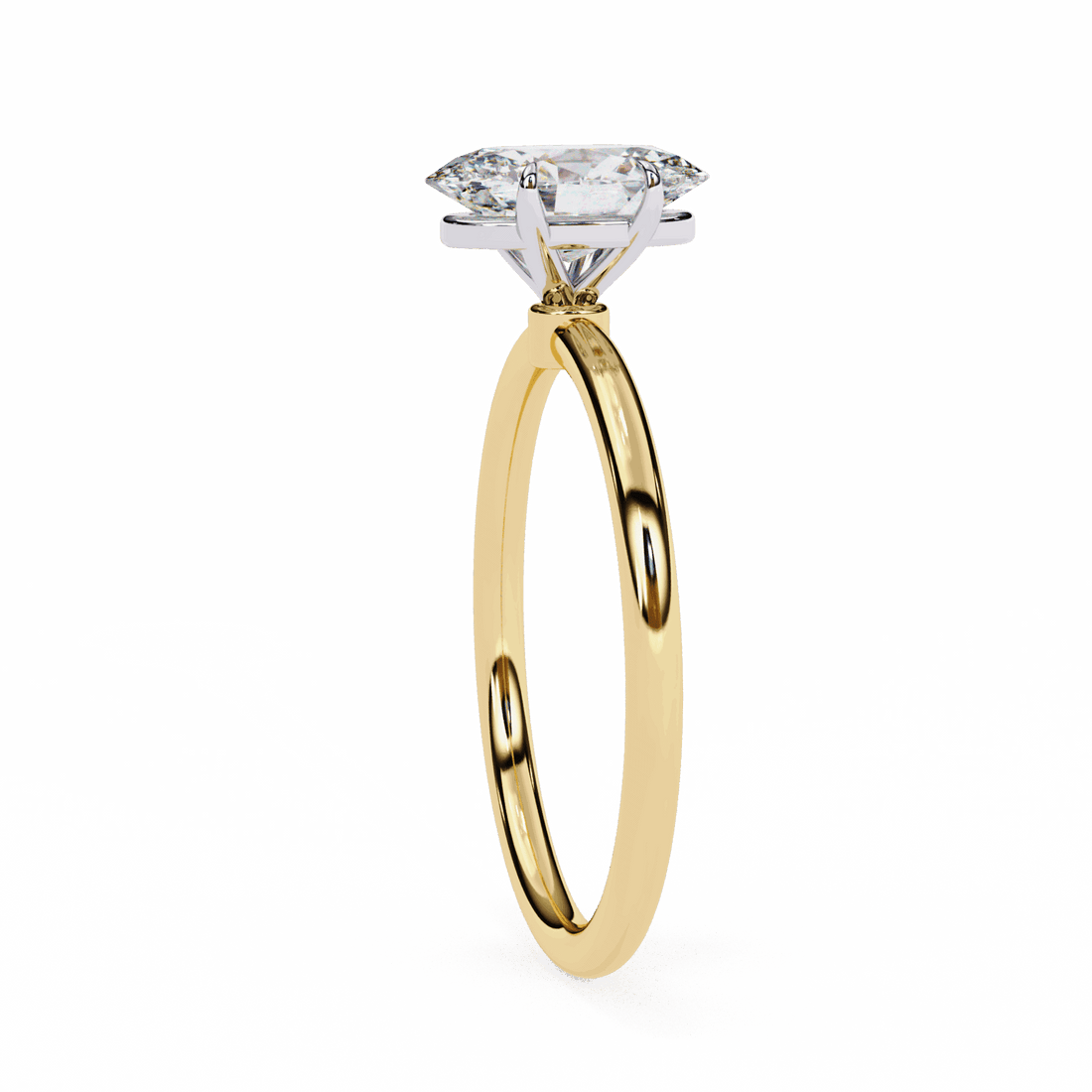 1.25 Carat Oval The Classic Bond Solitaire Ring in Moissanite | House of Estara