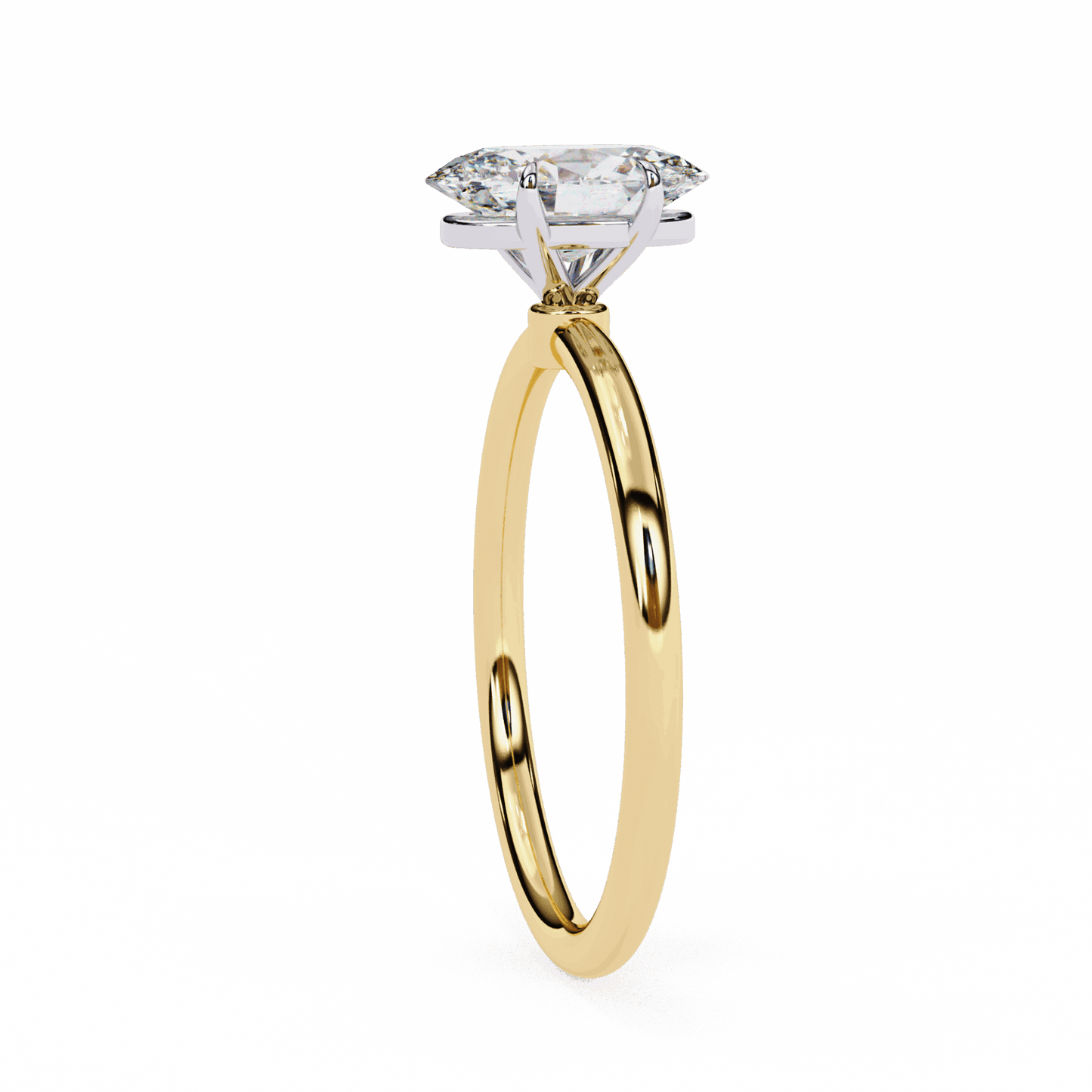 1.25 Carat Oval The Classic Bond Solitaire Ring in Moissanite | House of Estara