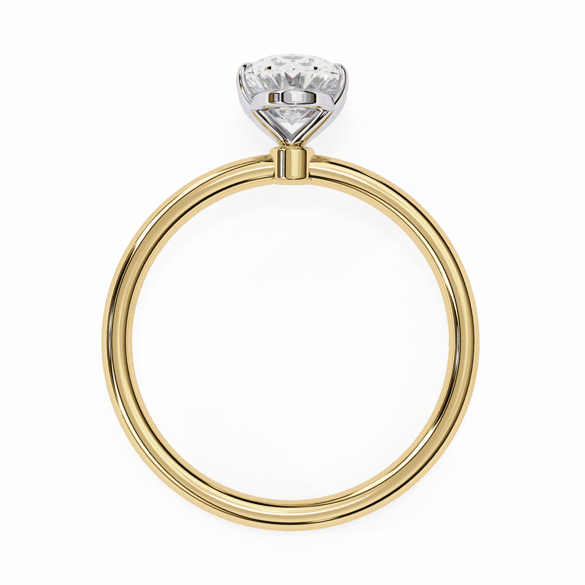 1.25 Carat Oval The Classic Bond Solitaire Ring in Moissanite | House of Estara