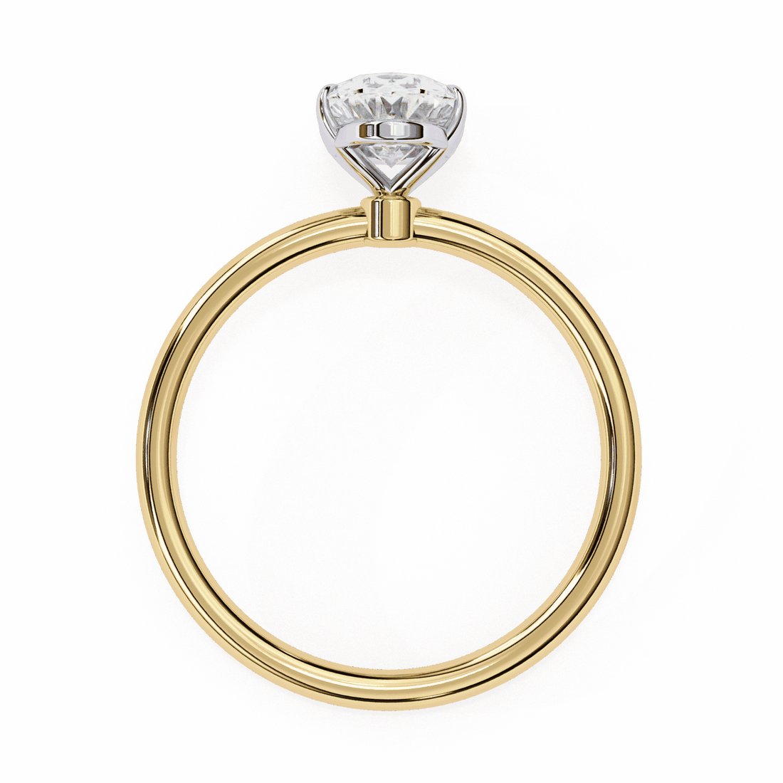 1.25 Carat Oval The Classic Bond Solitaire Ring in Moissanite | House of Estara
