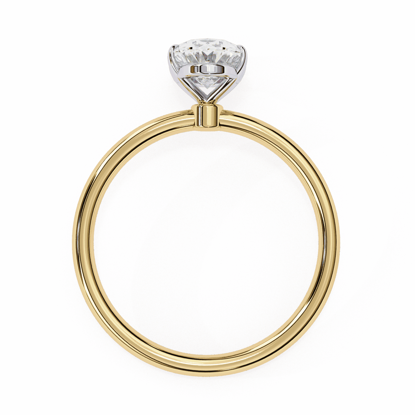 1.25 Carat Oval The Classic Bond Solitaire Ring in Moissanite | House of Estara