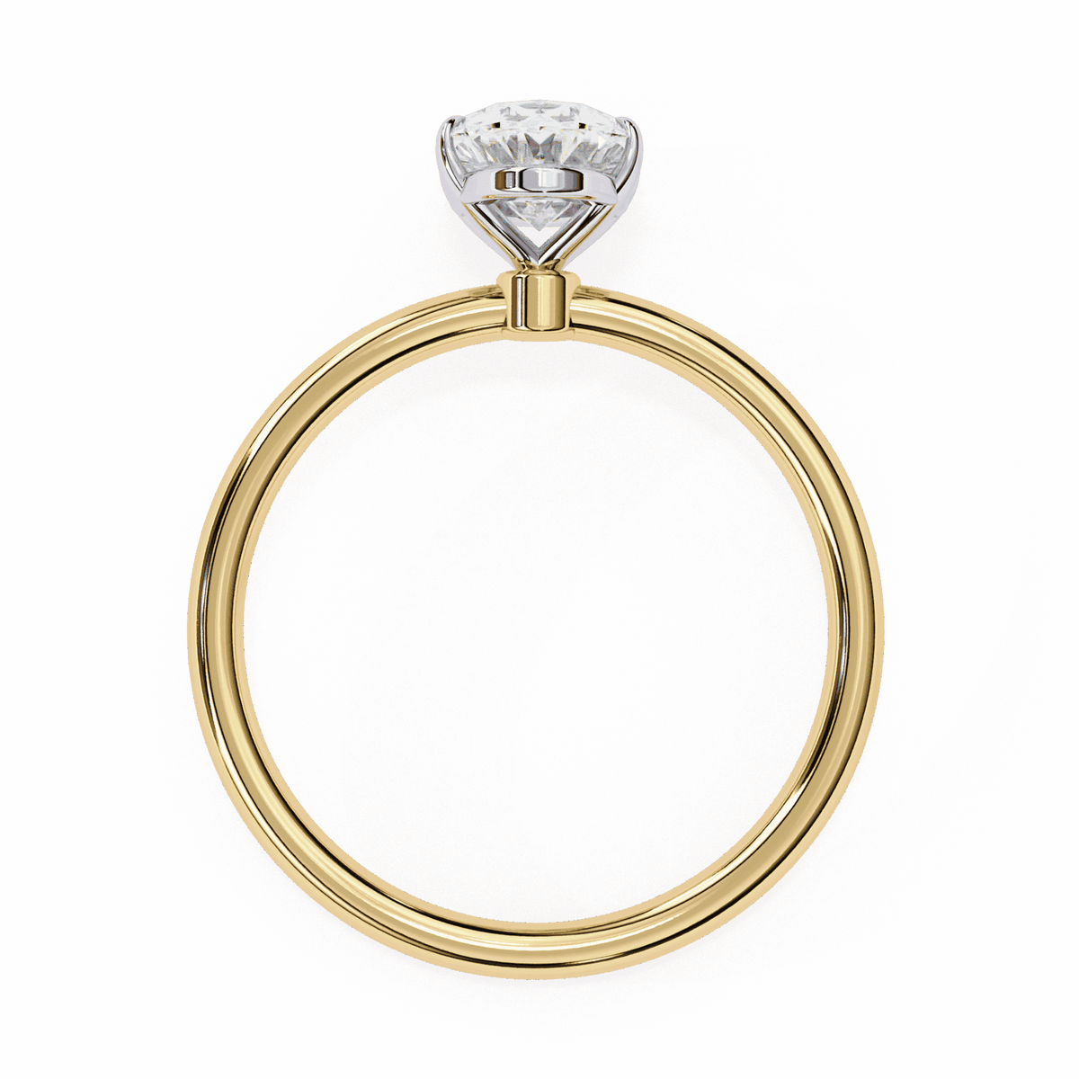 1.25 Carat Oval The Classic Bond Solitaire Ring in Moissanite | House of Estara