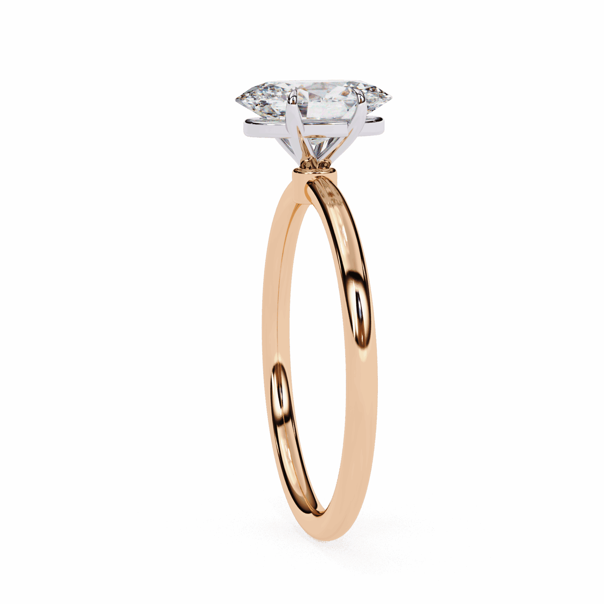 1.25 Carat Oval The Classic Bond Solitaire Ring in Moissanite | House of Estara