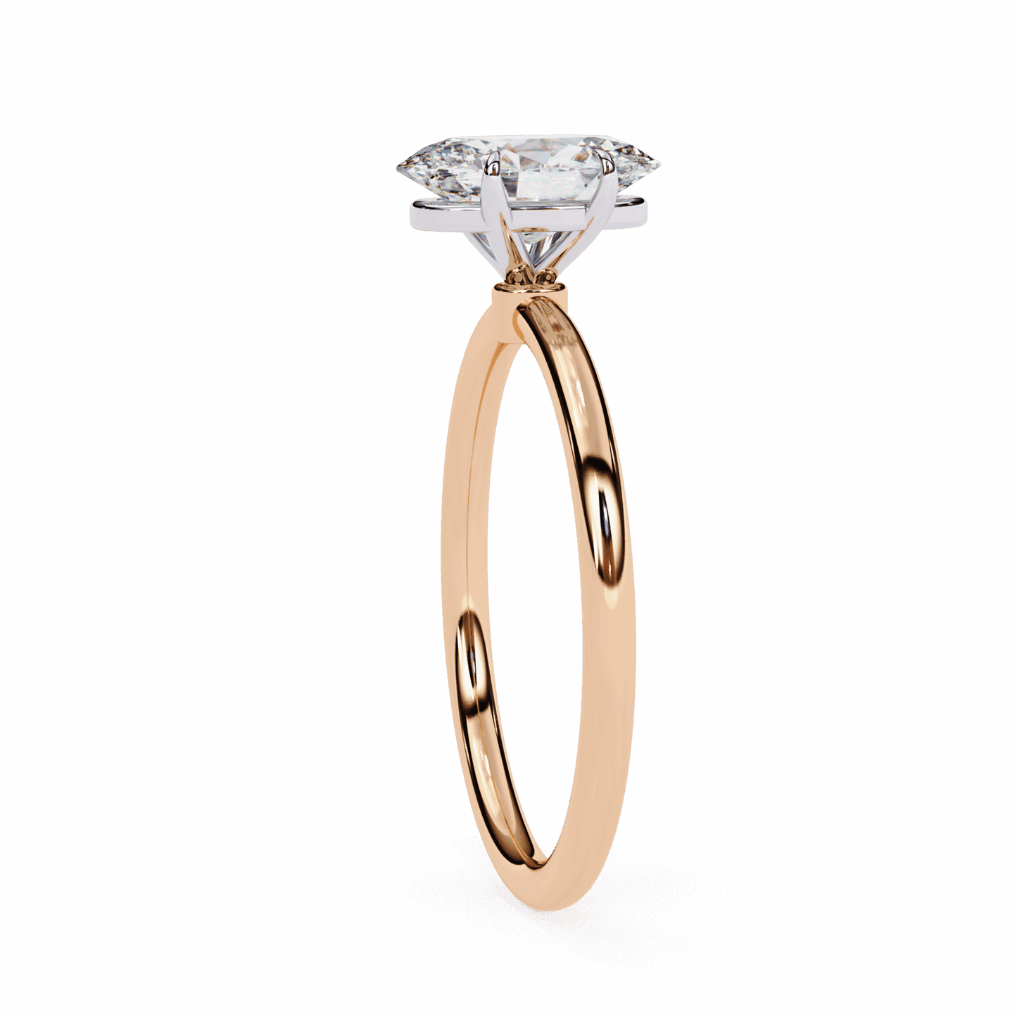 1.25 Carat Oval The Classic Bond Solitaire Ring in Moissanite | House of Estara
