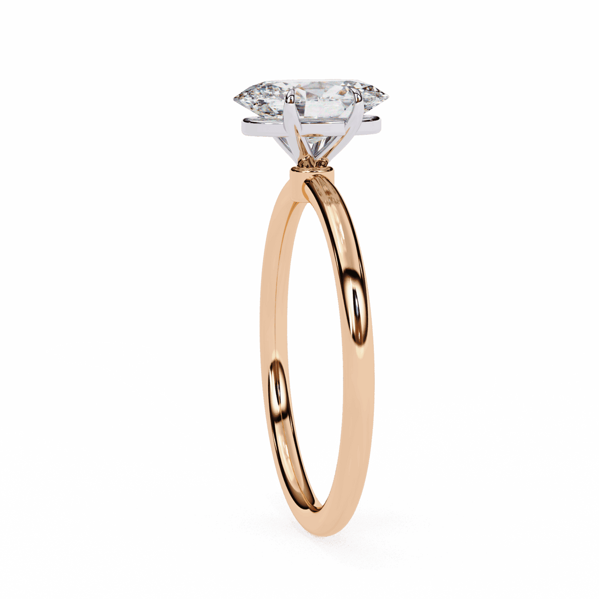 1.25 Carat Oval The Classic Bond Solitaire Ring in Moissanite | House of Estara