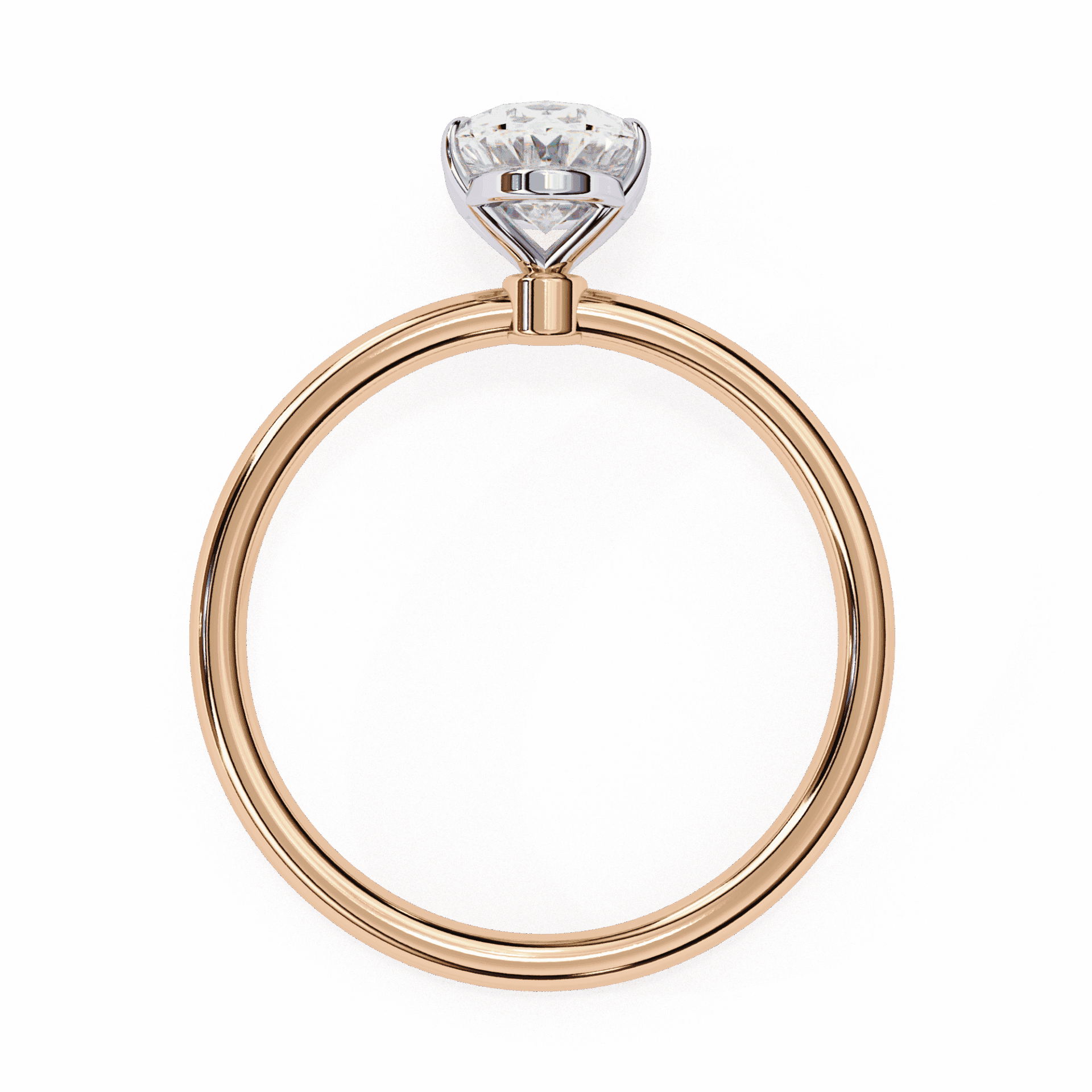 1.25 Carat Oval The Classic Bond Solitaire Ring in Moissanite | House of Estara